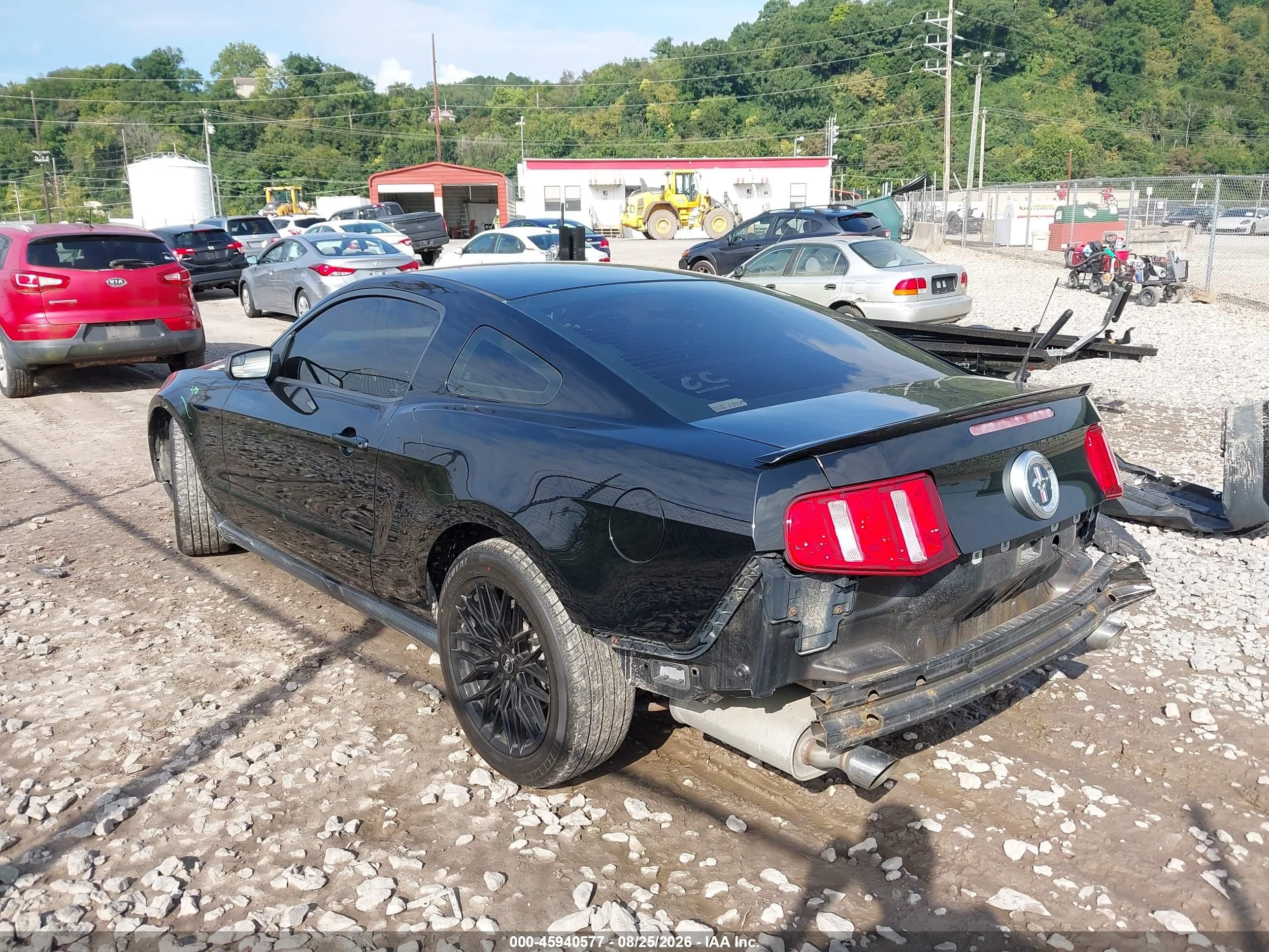 2012 Ford Mustang V6 Black vin: 1ZVBP8AM5C5204706