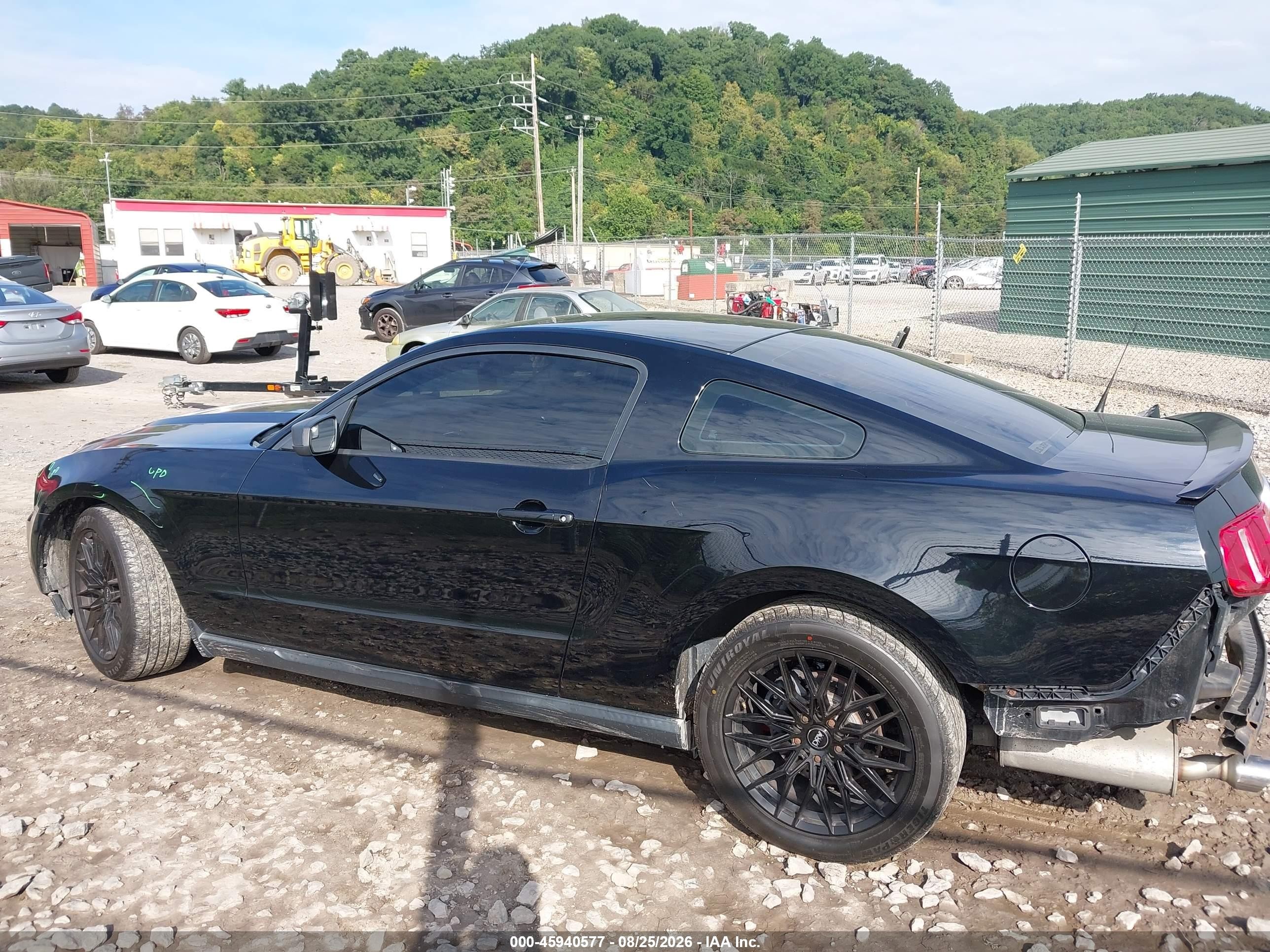 2012 Ford Mustang V6 Black vin: 1ZVBP8AM5C5204706