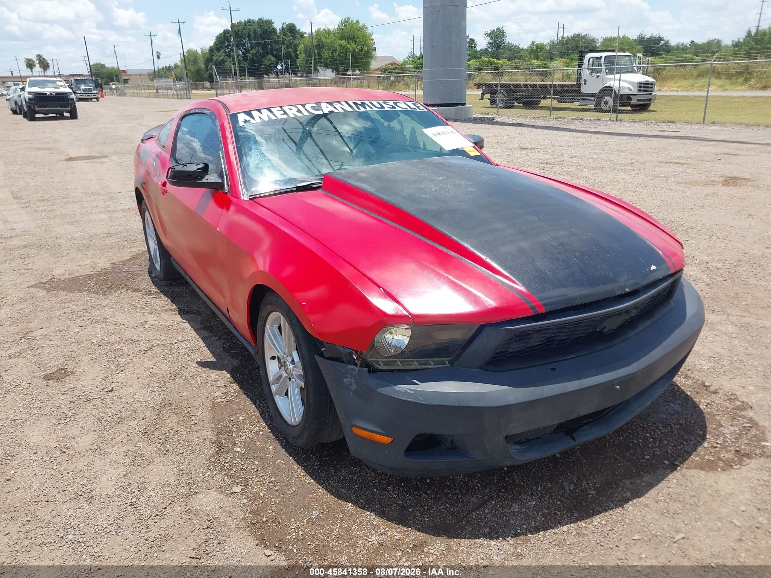 2012 Ford Mustang V6 Premium Red vin: 1ZVBP8AM5C5212210