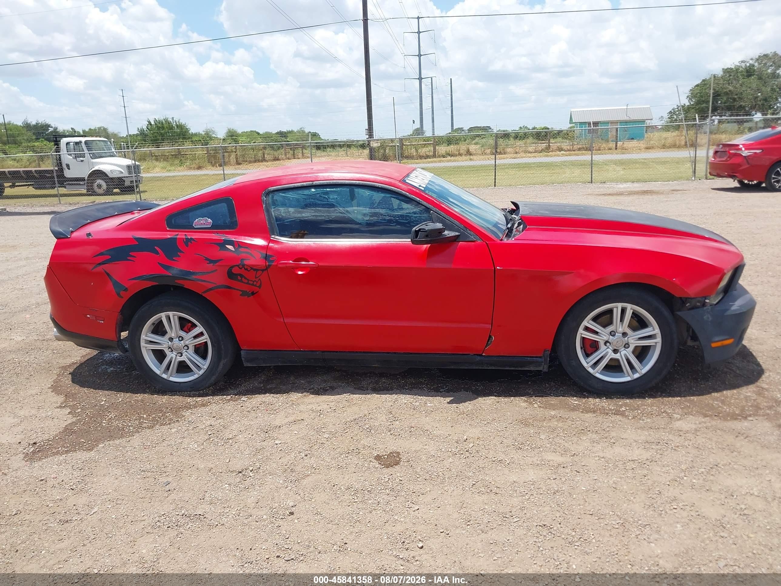 2012 Ford Mustang V6 Premium Red vin: 1ZVBP8AM5C5212210