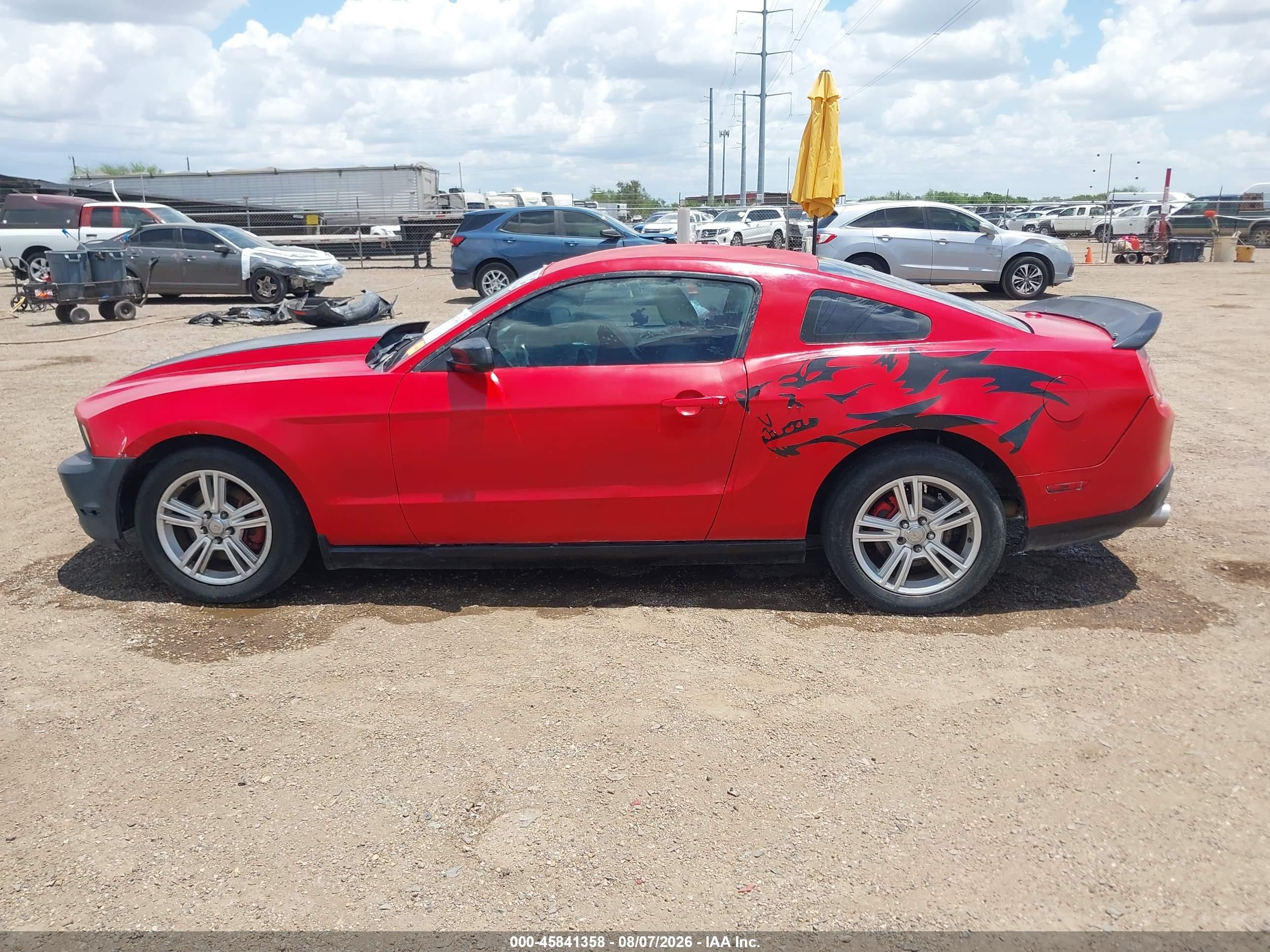 2012 Ford Mustang V6 Premium Red vin: 1ZVBP8AM5C5212210