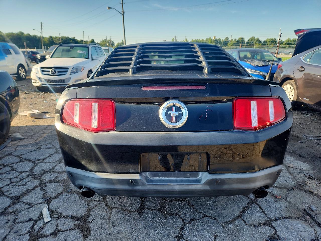 2012 Ford Mustang Black vin: 1ZVBP8AM5C5221991