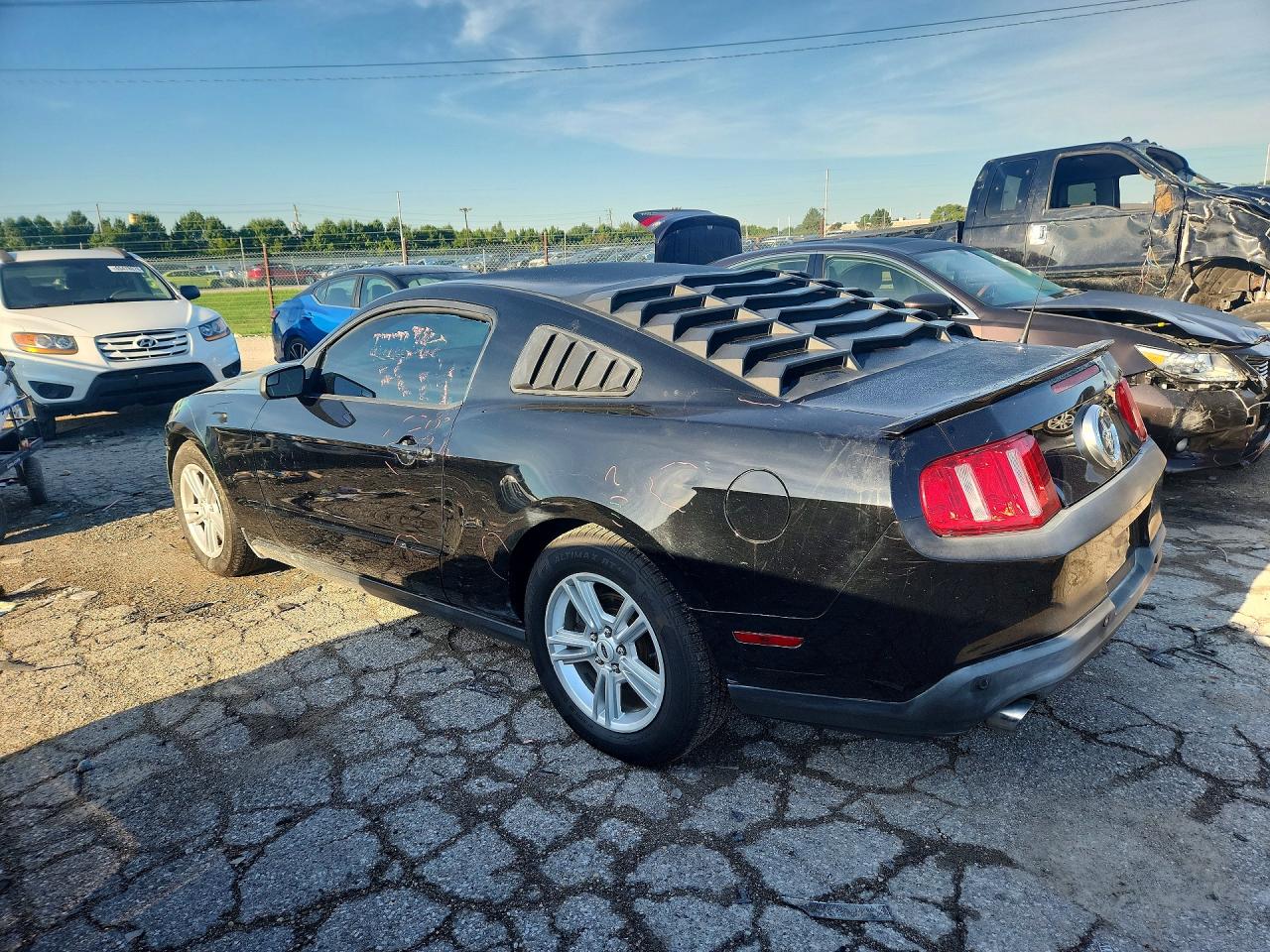 2012 Ford Mustang Black vin: 1ZVBP8AM5C5221991