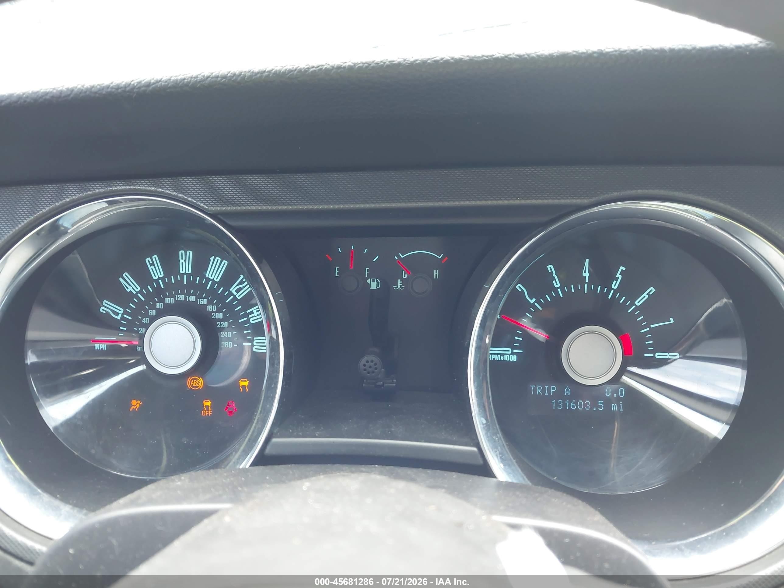 2012 Ford Mustang V6 Blue vin: 1ZVBP8AM5C5241416