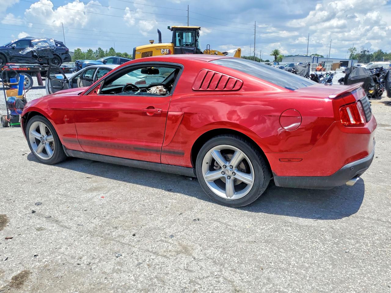 2012 Ford Mustang Burgundy vin: 1ZVBP8AM5C5274027