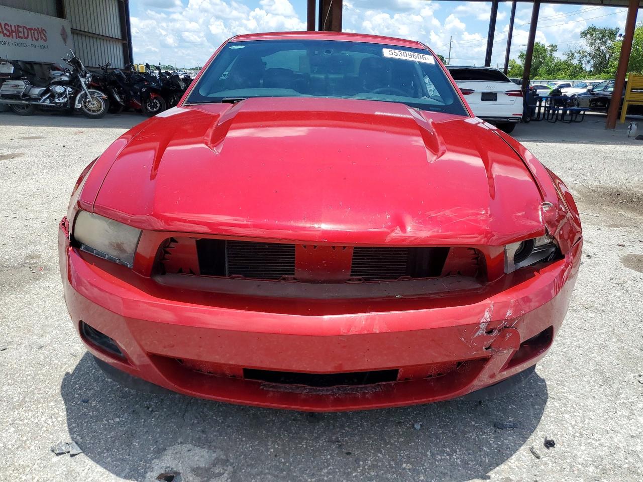 2012 Ford Mustang Burgundy vin: 1ZVBP8AM5C5274027