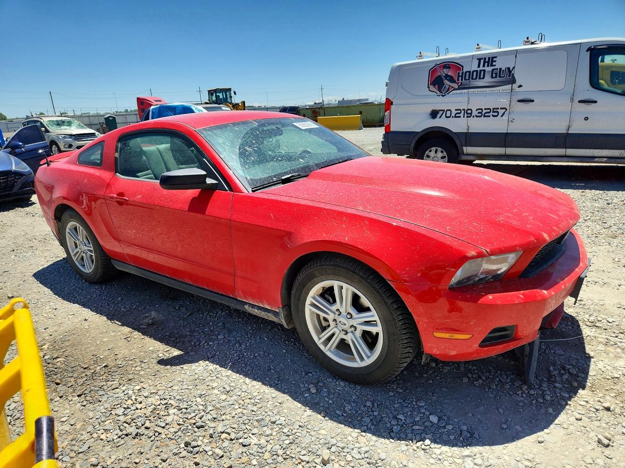 2012 Ford Mustang Red vin: 1ZVBP8AM5C5278594
