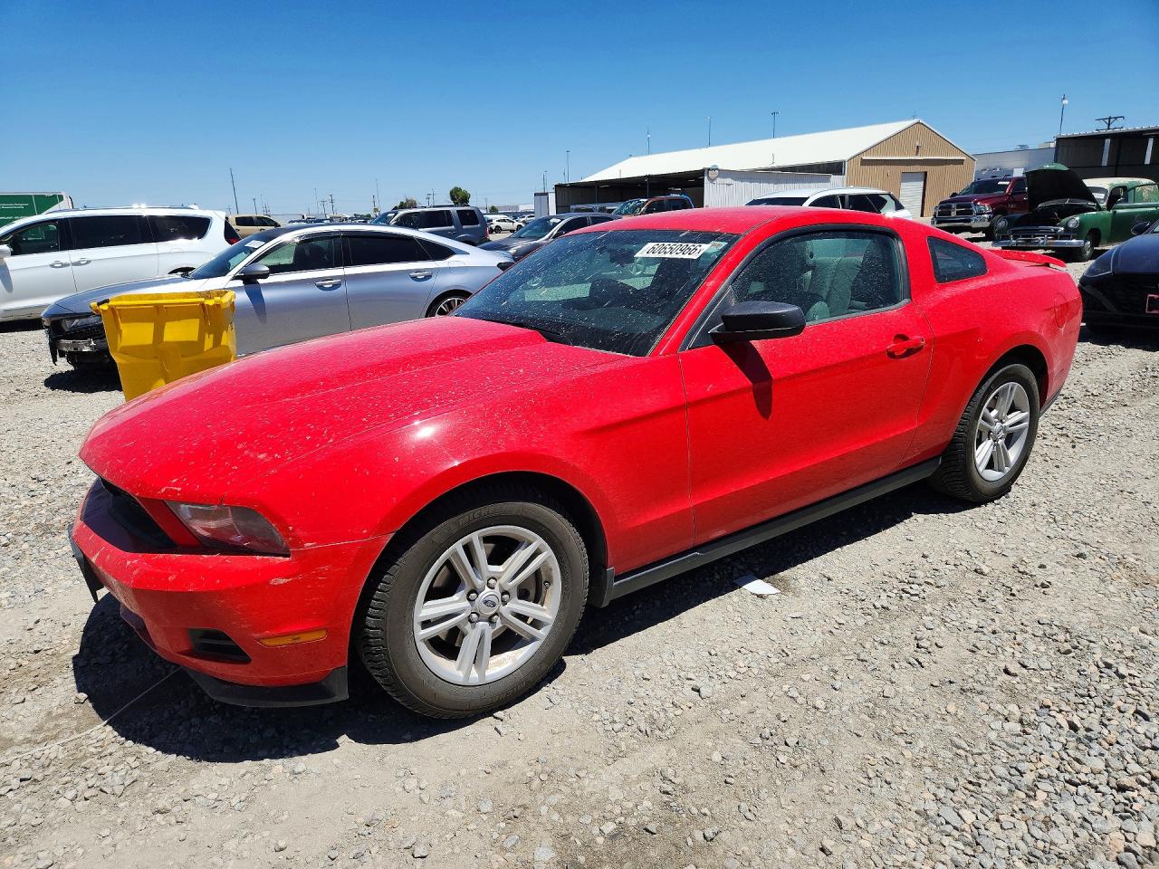 2012 Ford Mustang Red vin: 1ZVBP8AM5C5278594