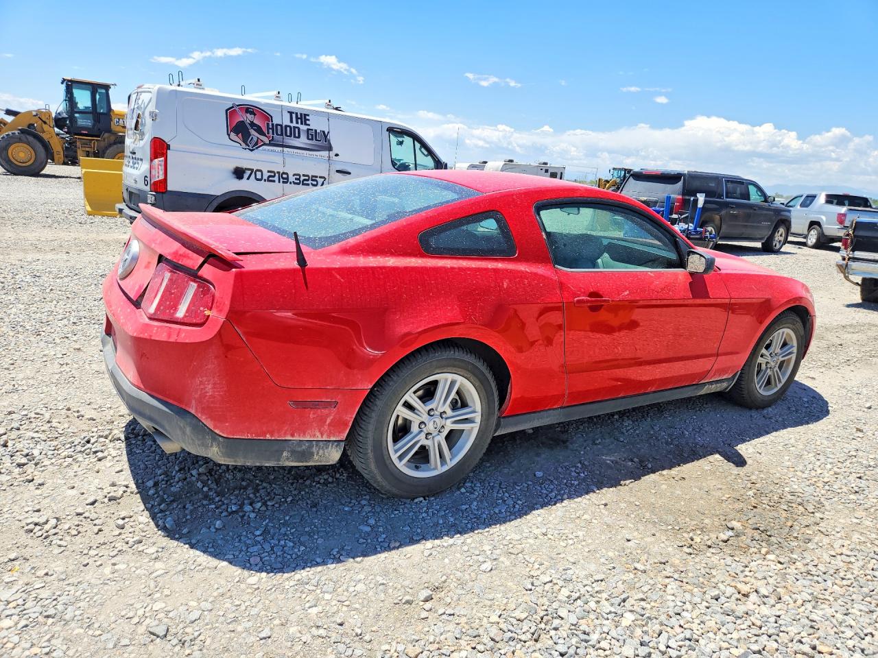 2012 Ford Mustang Red vin: 1ZVBP8AM5C5278594