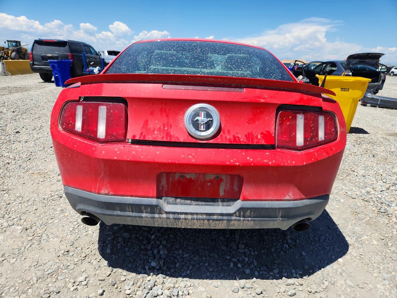 2012 Ford Mustang Red vin: 1ZVBP8AM5C5278594