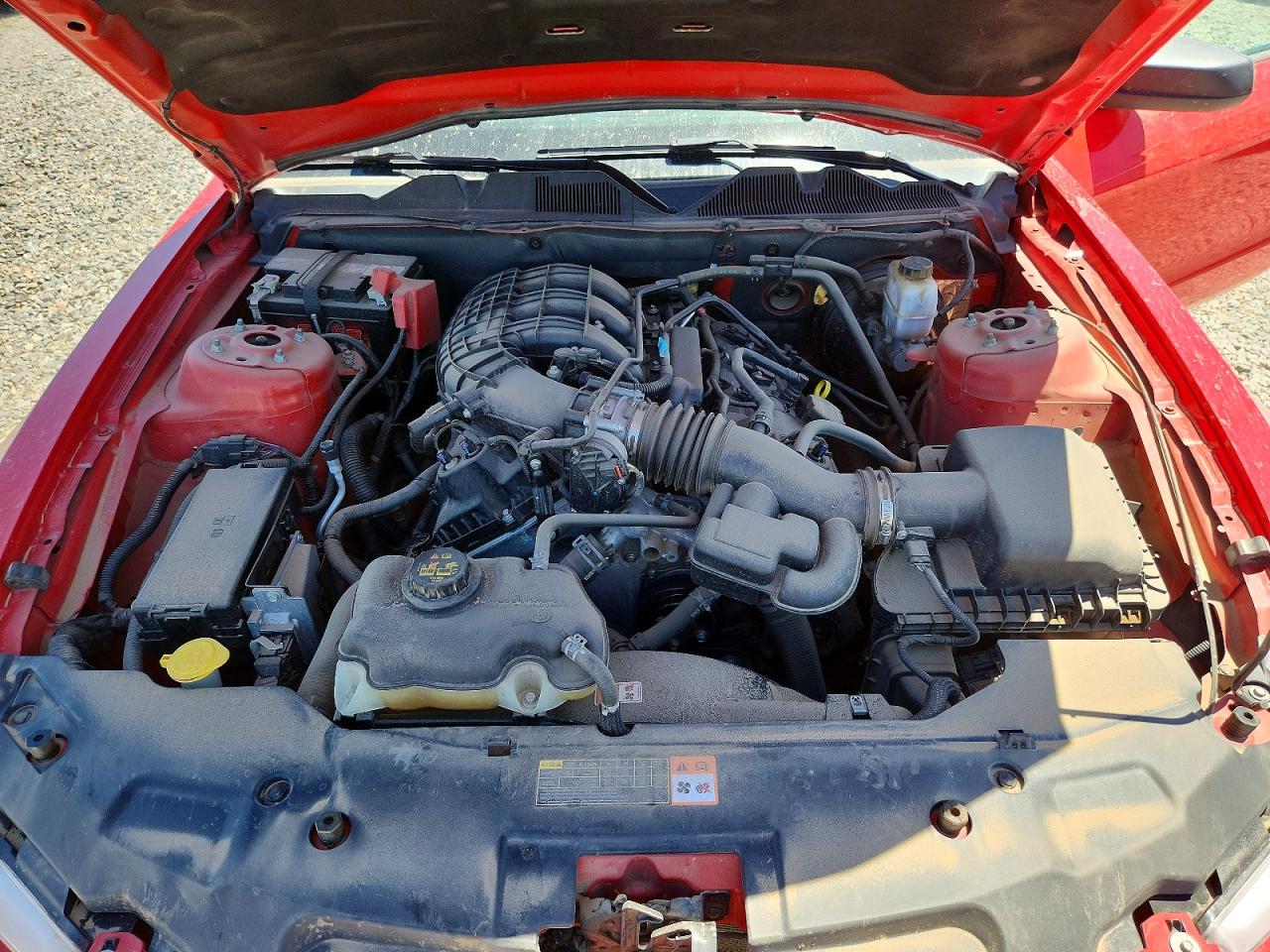 2012 Ford Mustang Red vin: 1ZVBP8AM5C5278594