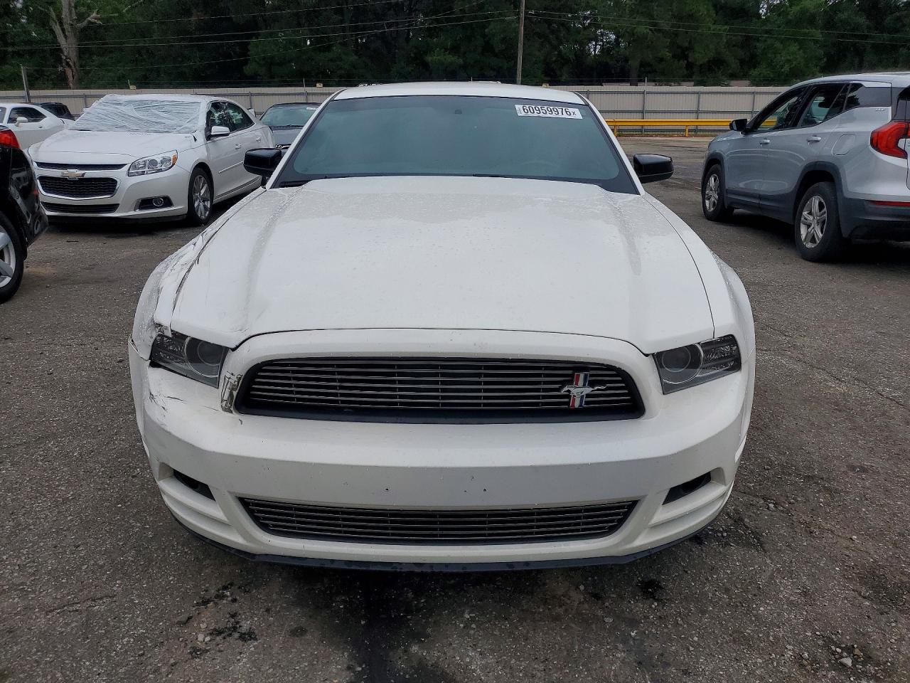 2013 Ford Mustang White vin: 1ZVBP8AM5D5210992