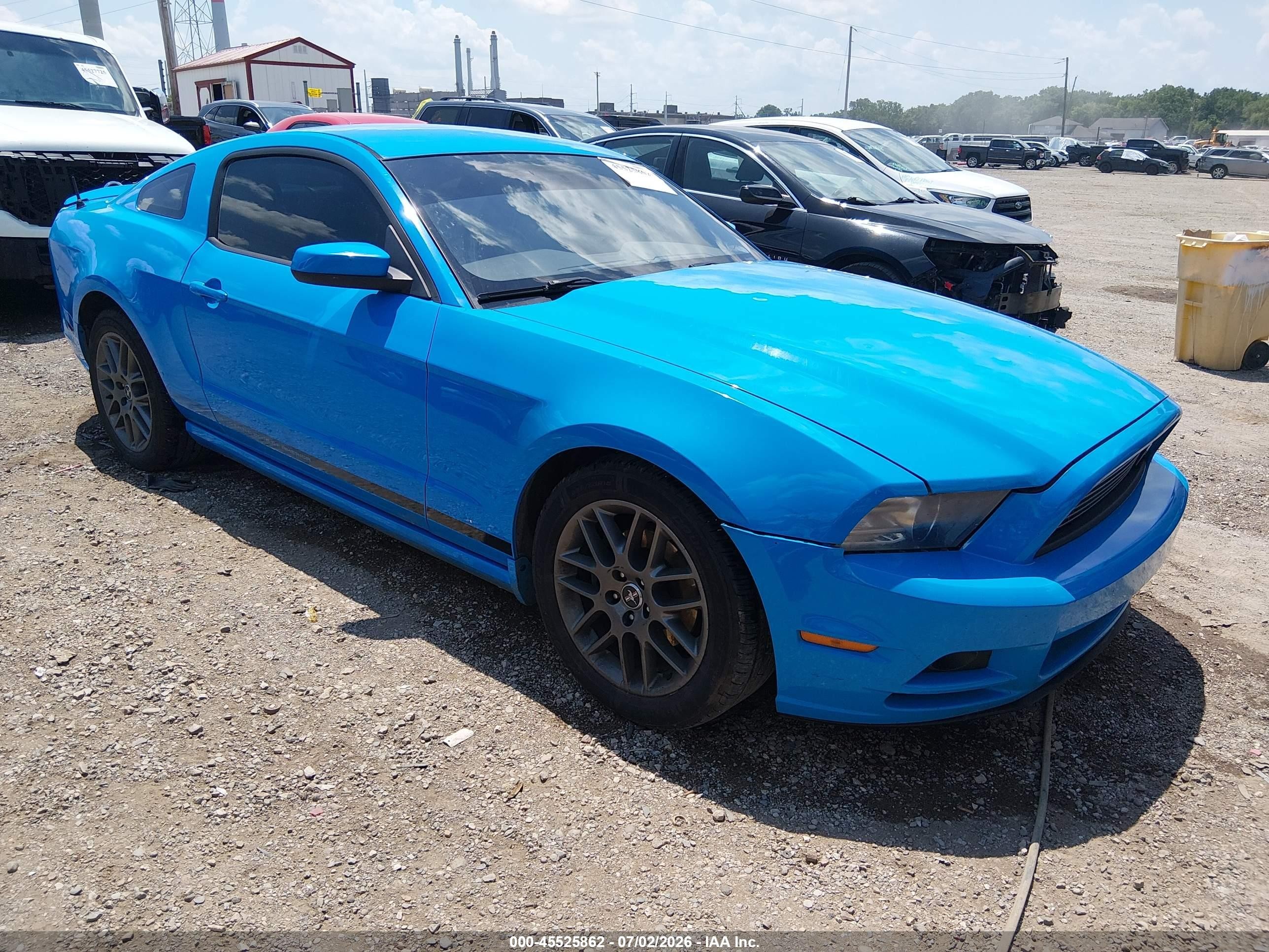 2013 Ford Mustang V6 Blue vin: 1ZVBP8AM5D5215934