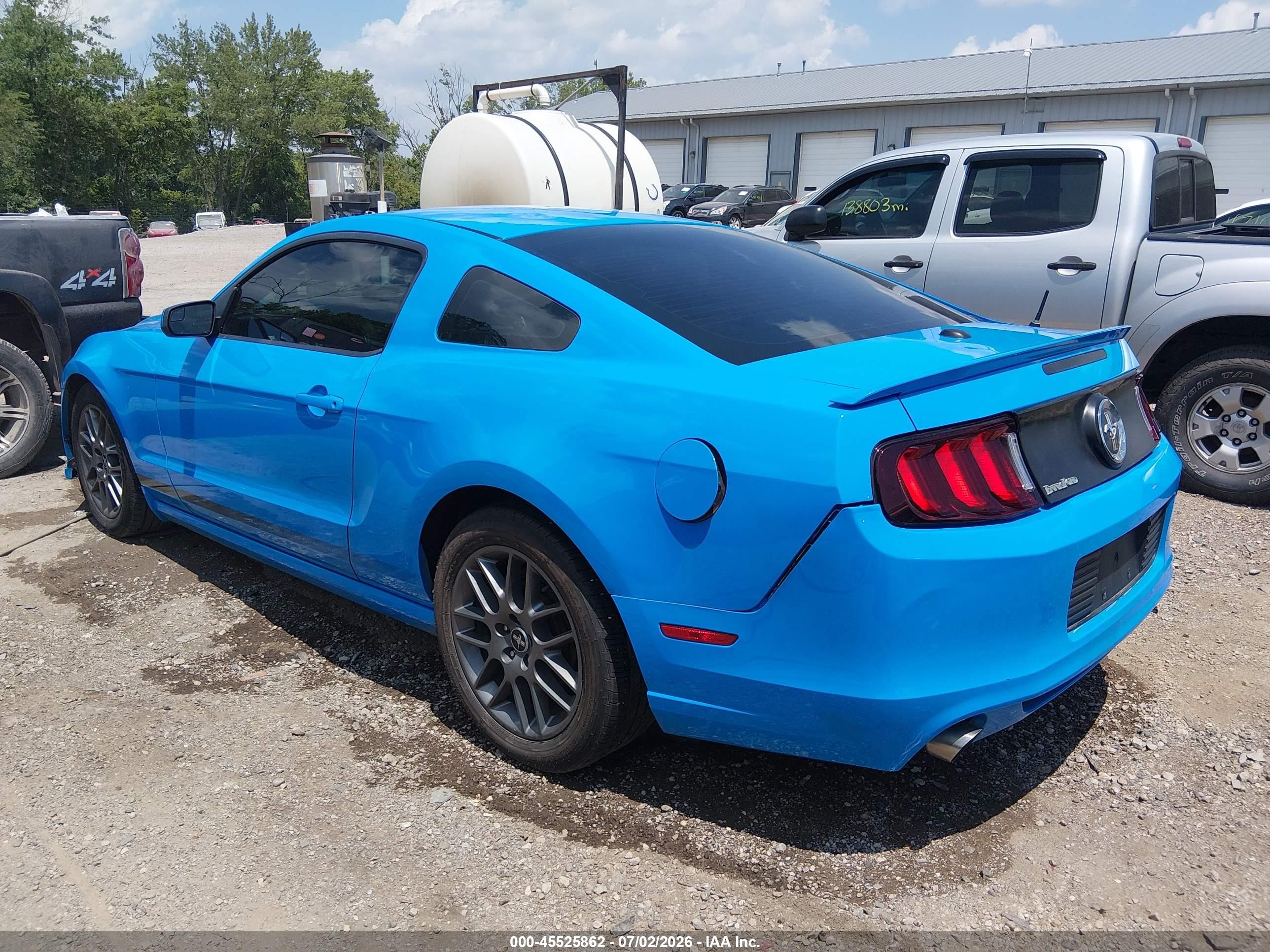 2013 Ford Mustang V6 Blue vin: 1ZVBP8AM5D5215934