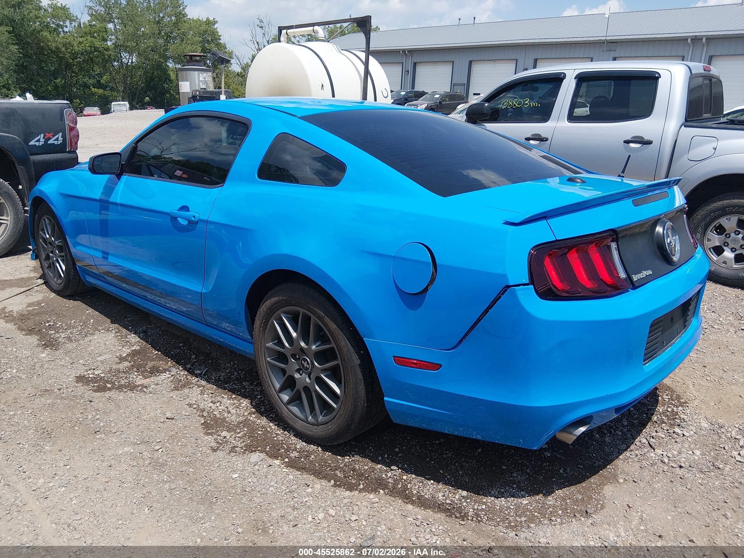 2013 Ford Mustang V6 Blue vin: 1ZVBP8AM5D5215934