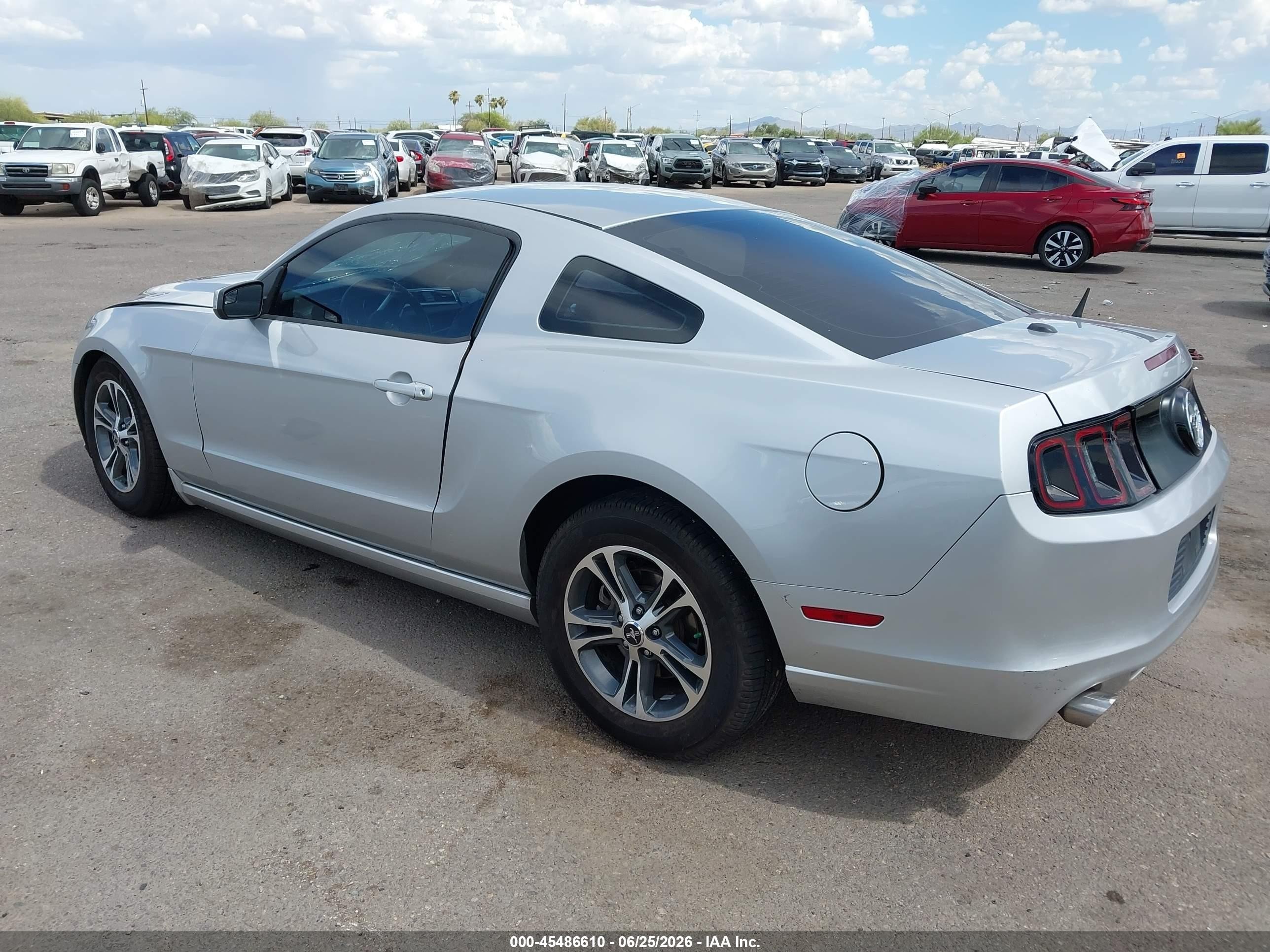 2013 Ford Mustang V6/v6 Premium Silver vin: 1ZVBP8AM5D5262591