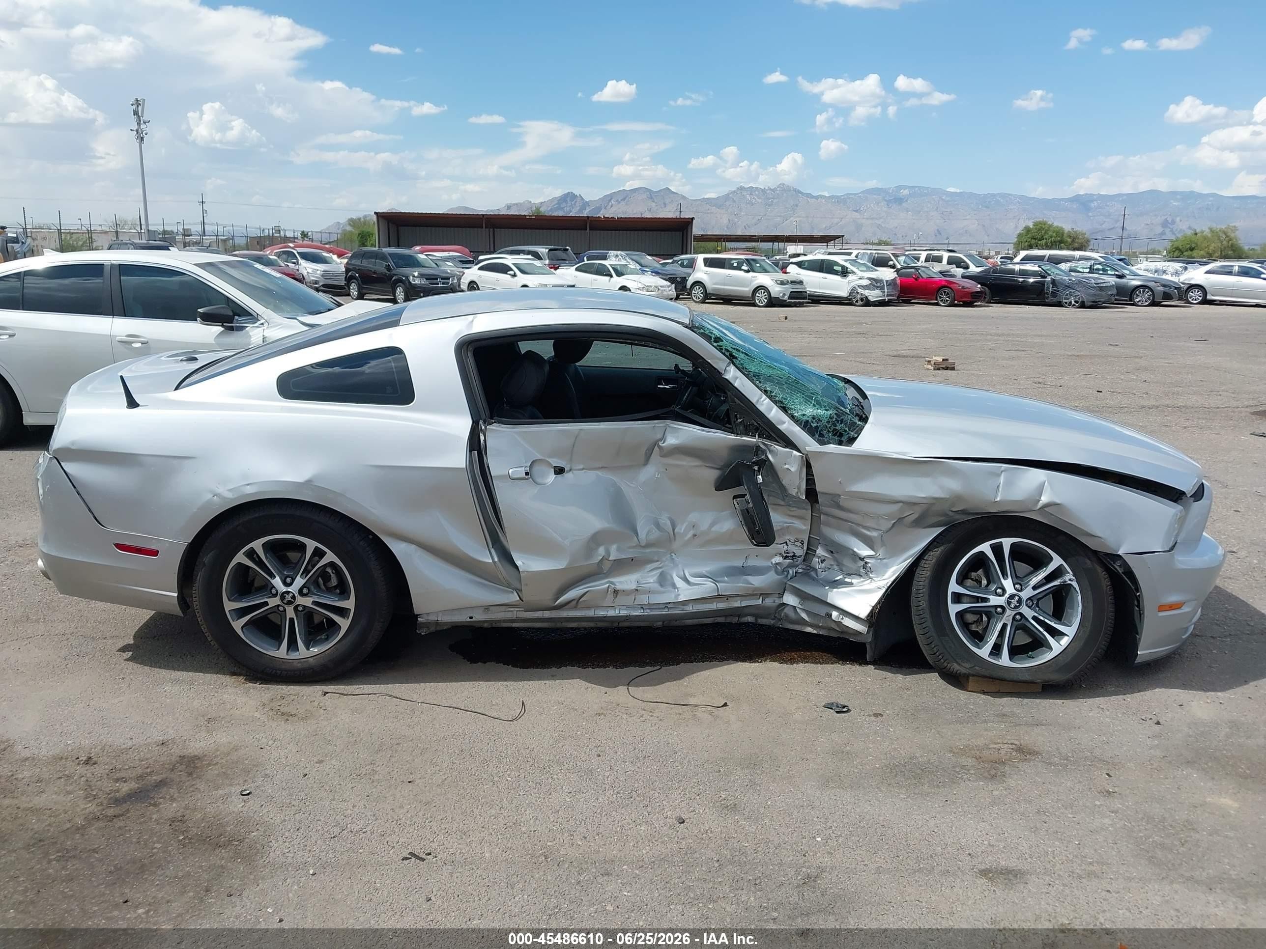 2013 Ford Mustang V6/v6 Premium Silver vin: 1ZVBP8AM5D5262591