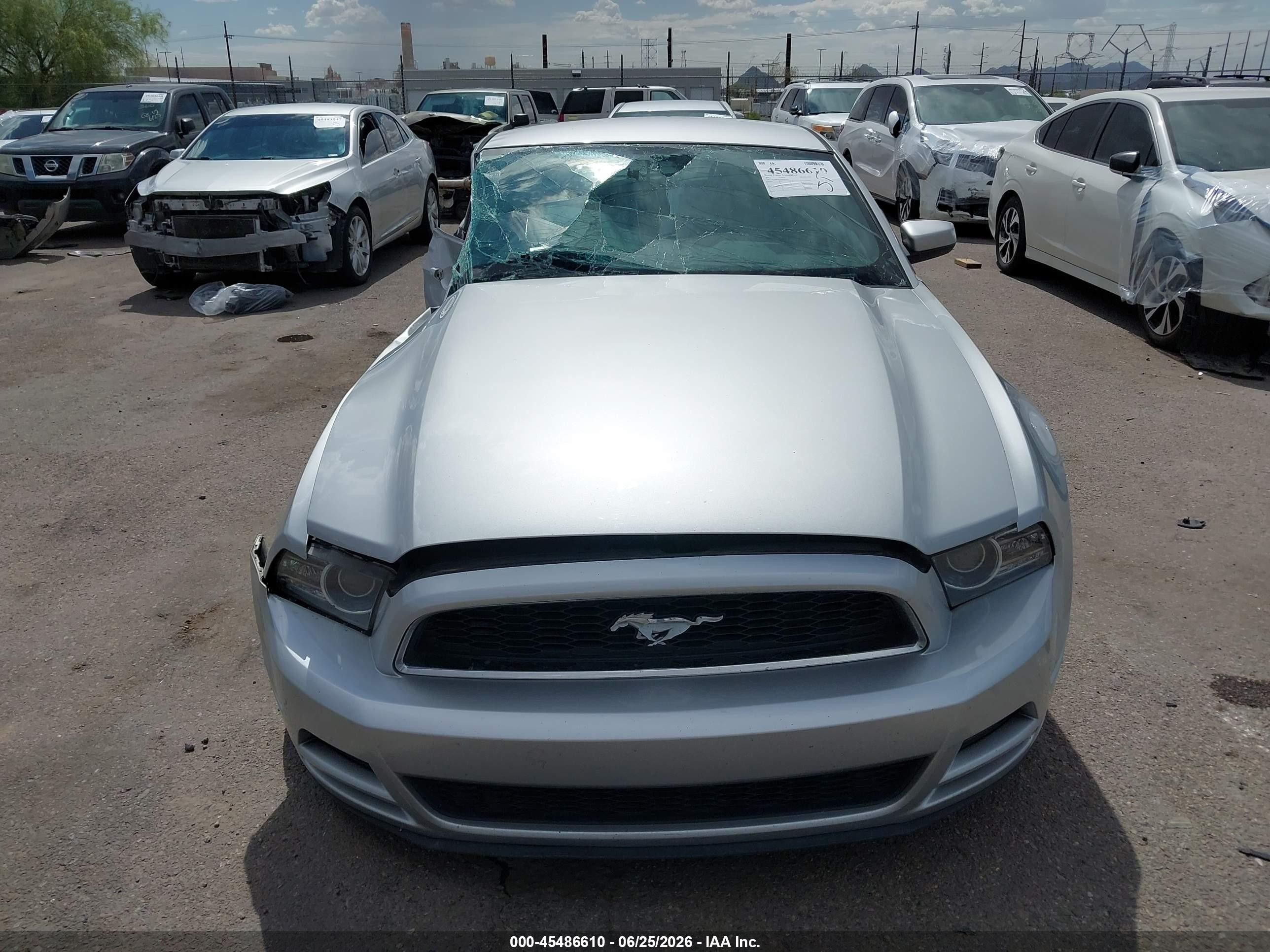 2013 Ford Mustang V6/v6 Premium Silver vin: 1ZVBP8AM5D5262591