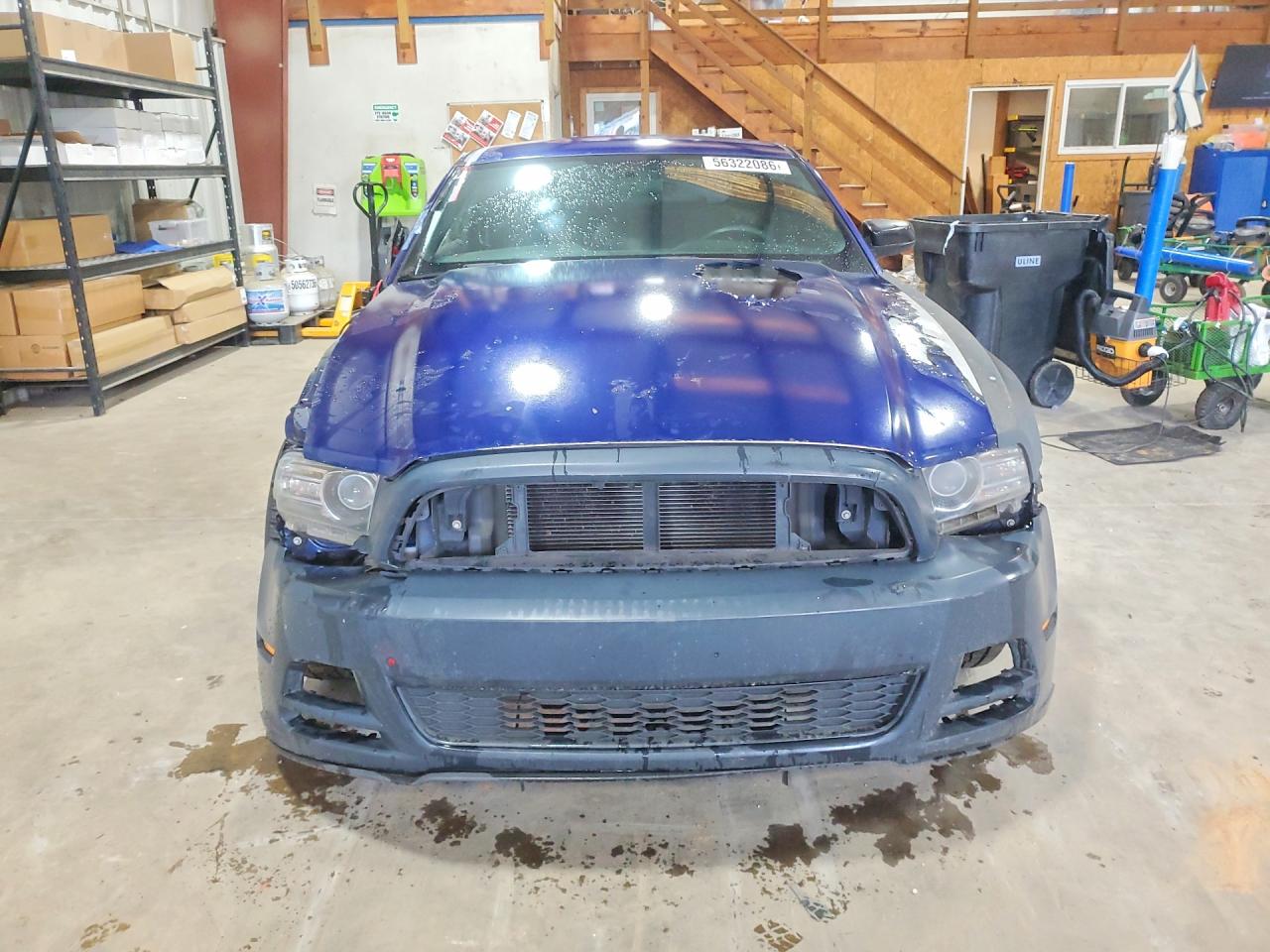 2013 Ford Mustang Blue vin: 1ZVBP8AM5D5268827