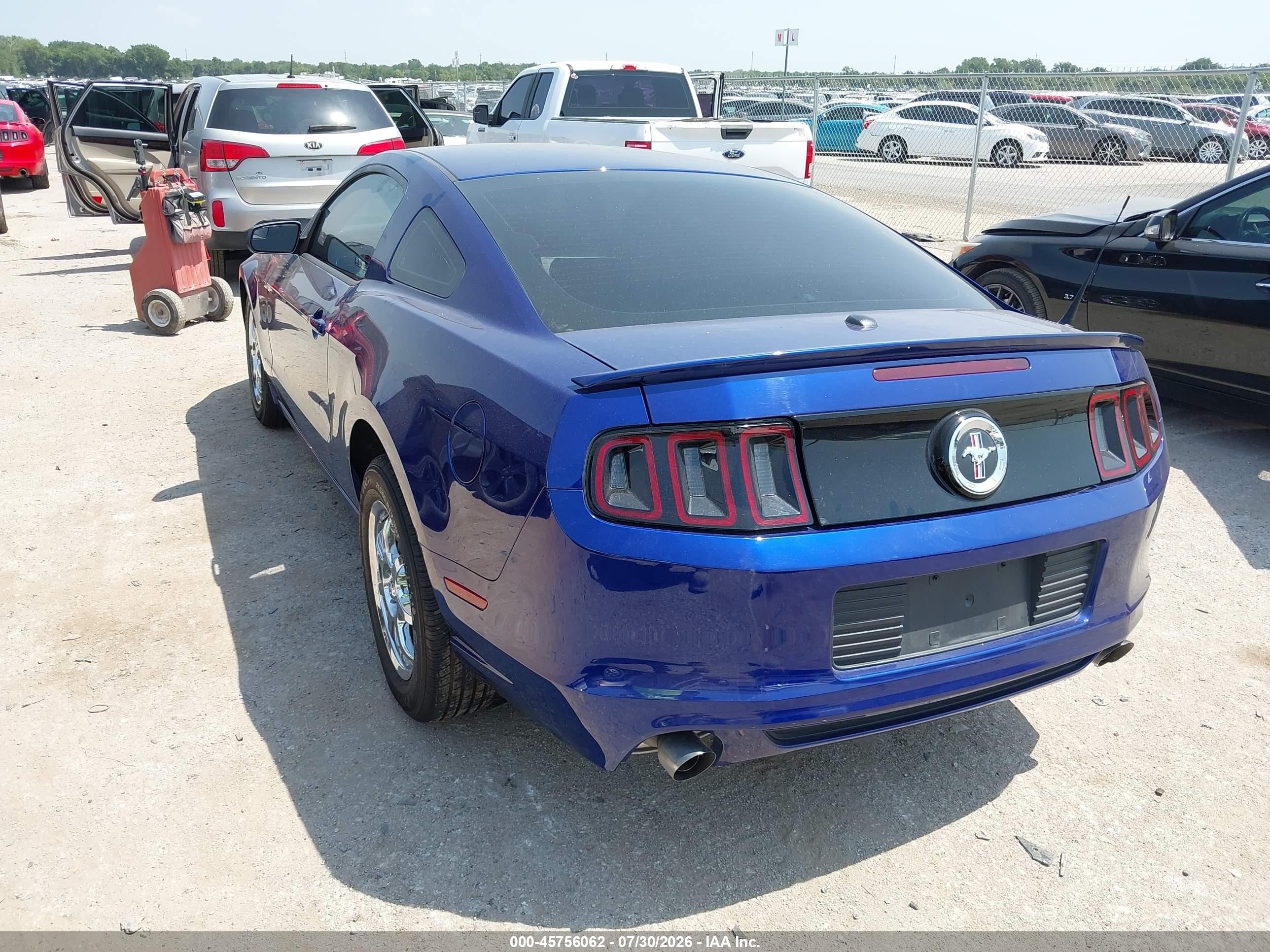2014 Ford Mustang V6 Premium Синий vin: 1ZVBP8AM5E5199915