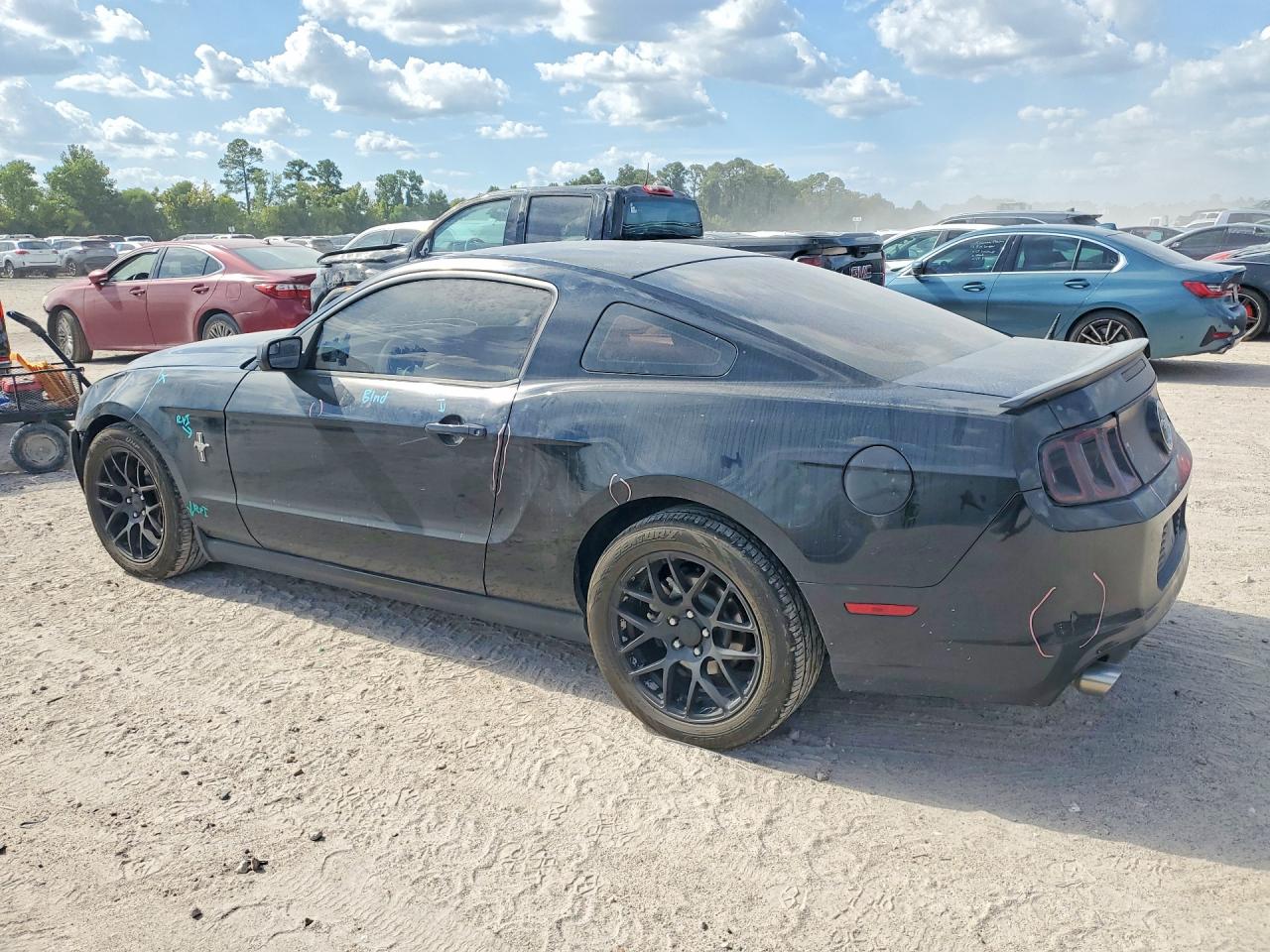 2014 Ford Mustang Black vin: 1ZVBP8AM5E5224165