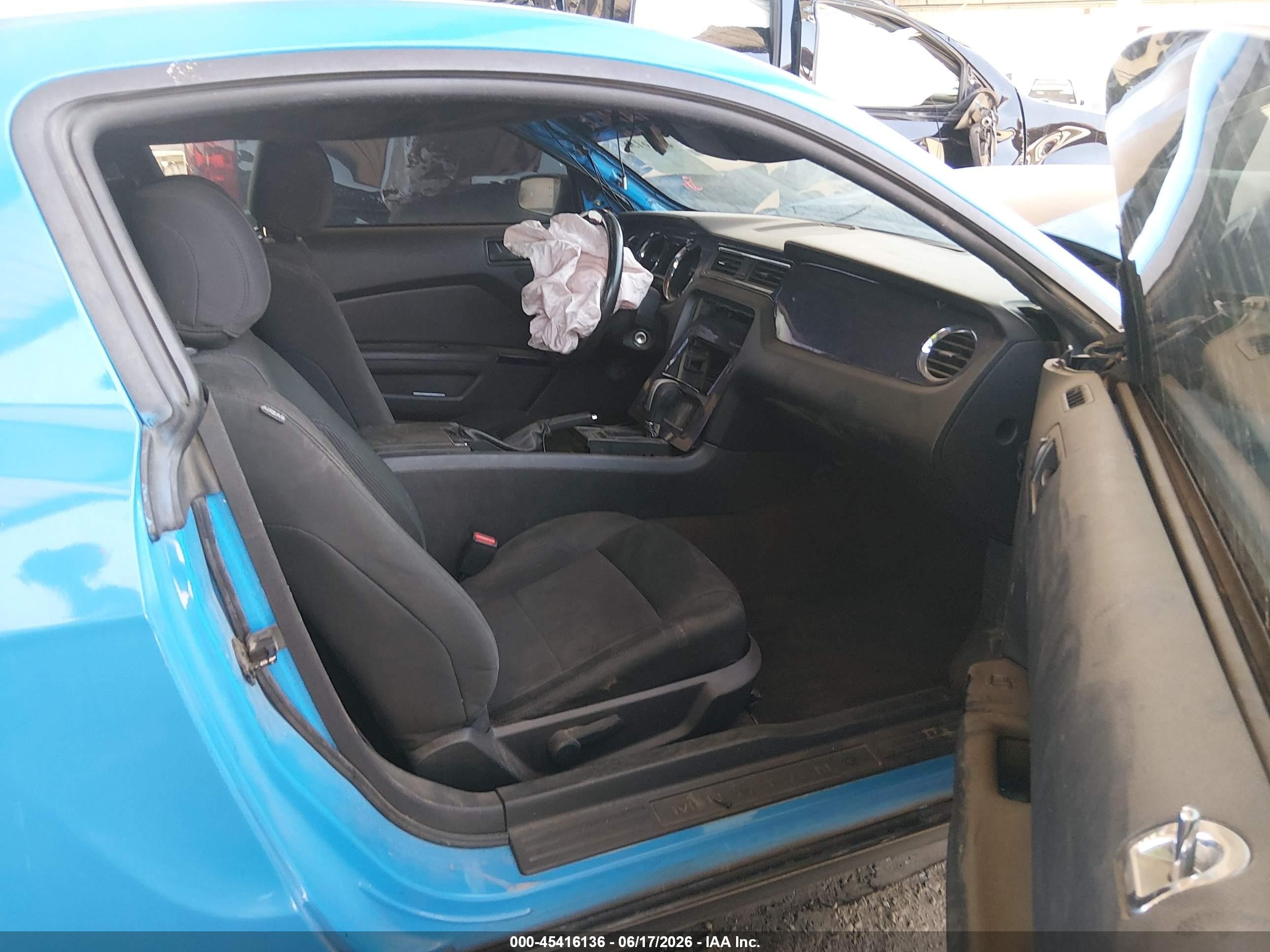2014 Ford Mustang V6 Blue vin: 1ZVBP8AM5E5241189