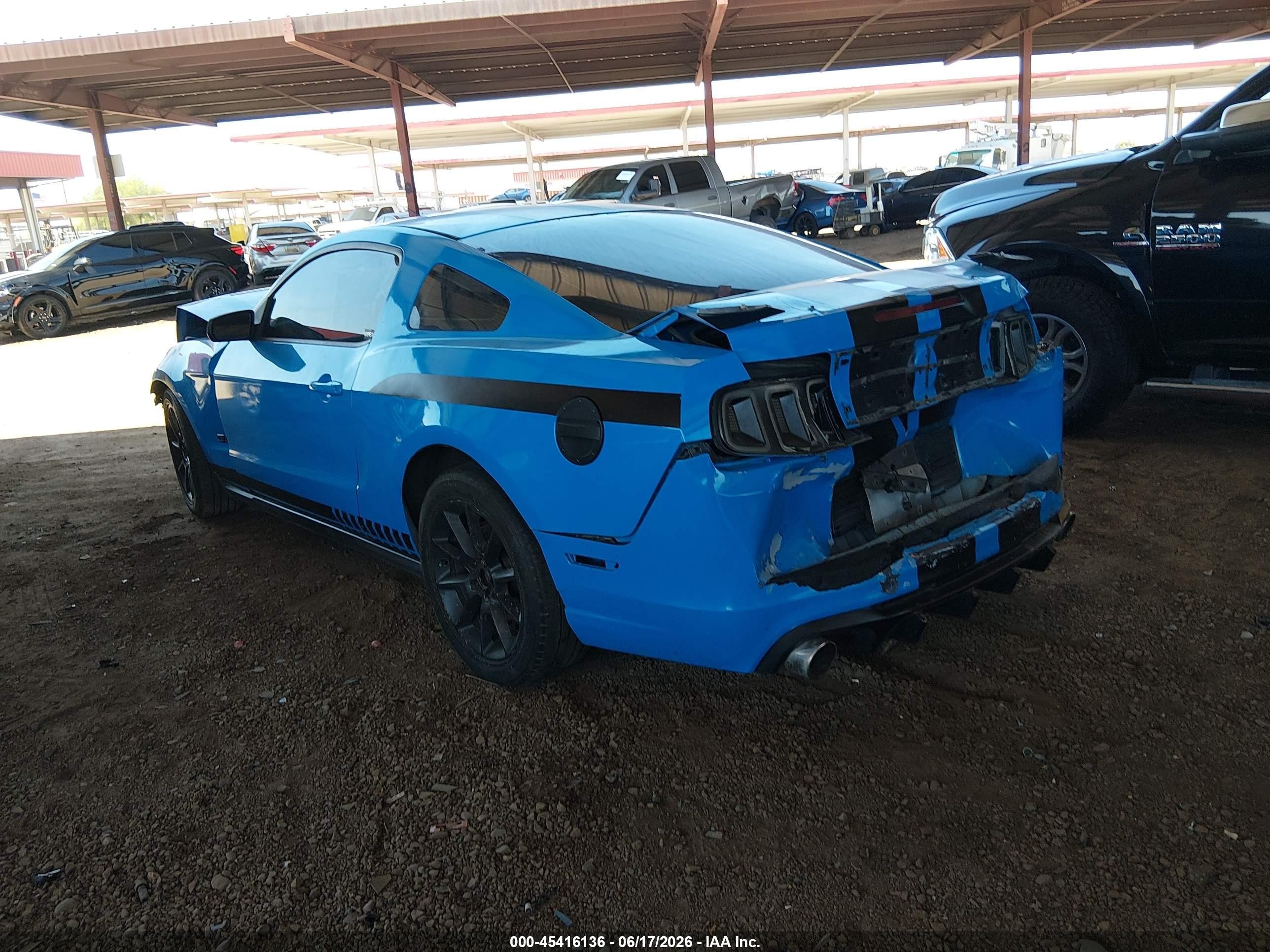 2014 Ford Mustang V6 Blue vin: 1ZVBP8AM5E5241189