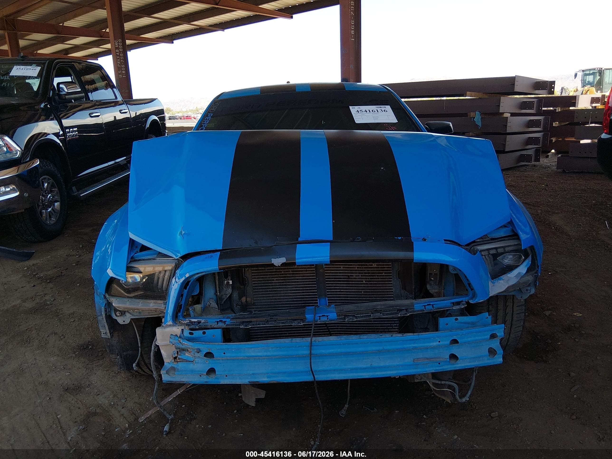 2014 Ford Mustang V6 Blue vin: 1ZVBP8AM5E5241189