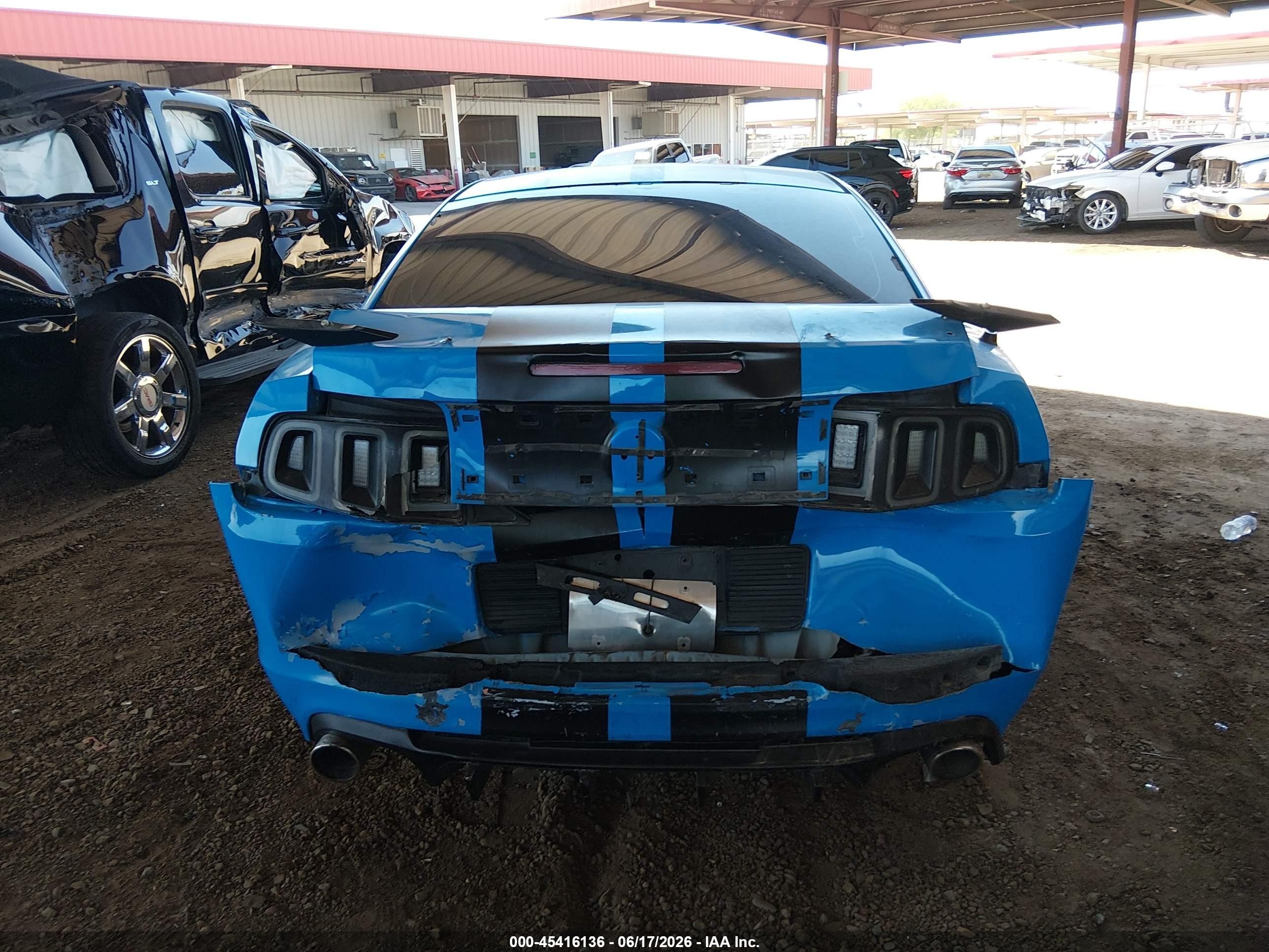 2014 Ford Mustang V6 Blue vin: 1ZVBP8AM5E5241189