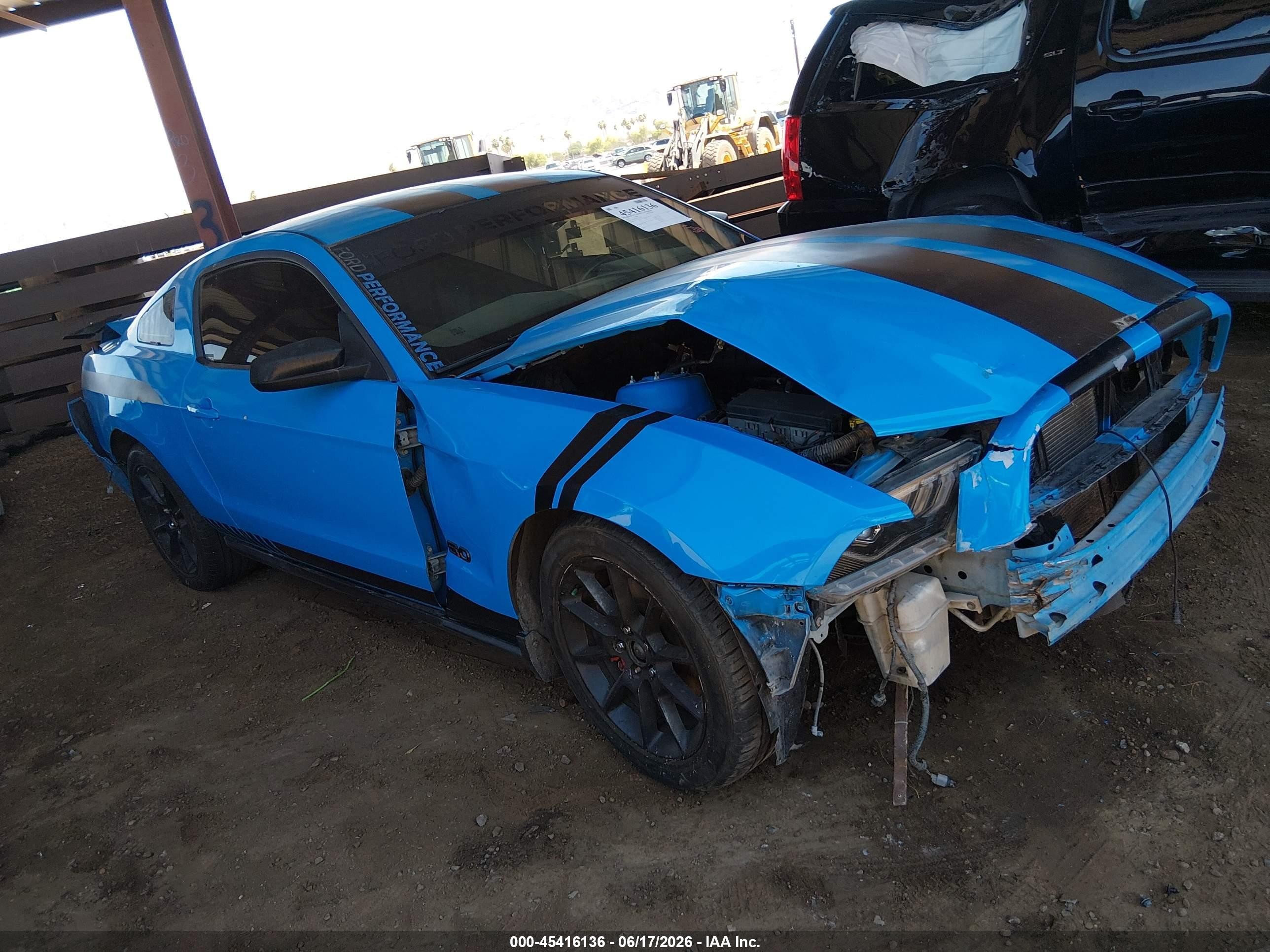 2014 Ford Mustang V6 Blue vin: 1ZVBP8AM5E5241189