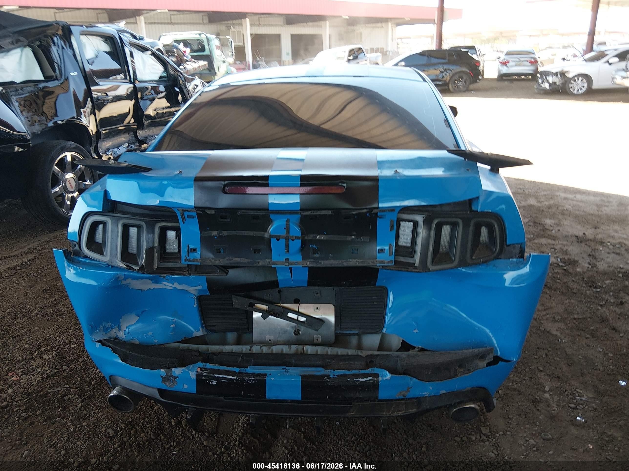 2014 Ford Mustang V6 Blue vin: 1ZVBP8AM5E5241189