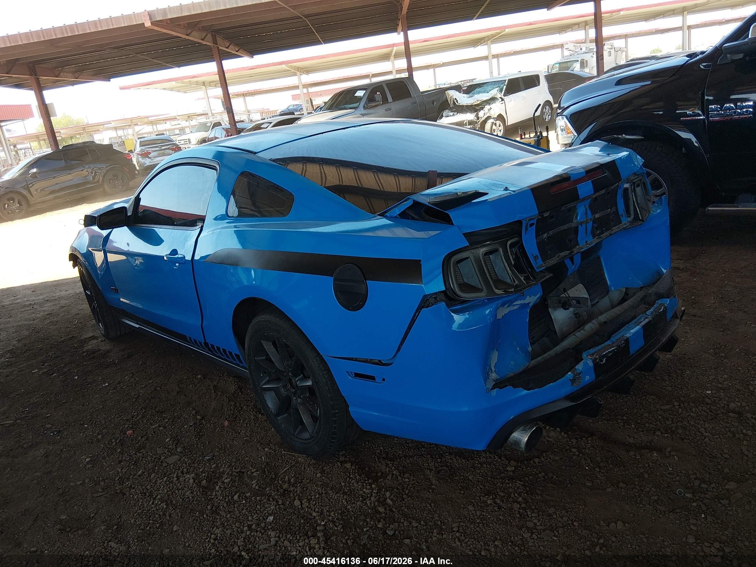 2014 Ford Mustang V6 Blue vin: 1ZVBP8AM5E5241189