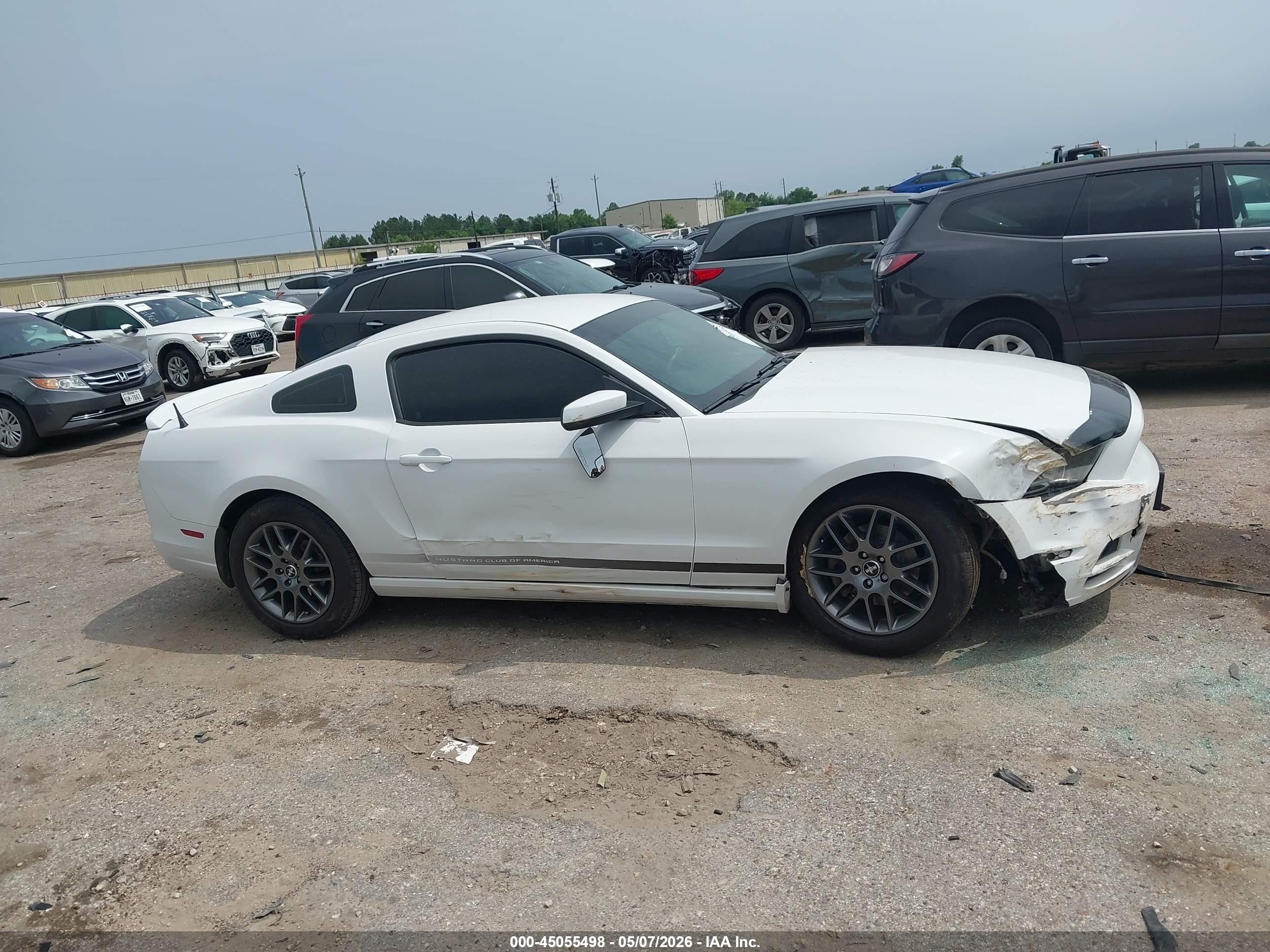 2014 Ford Mustang V6 Premium Белый vin: 1ZVBP8AM5E5263905