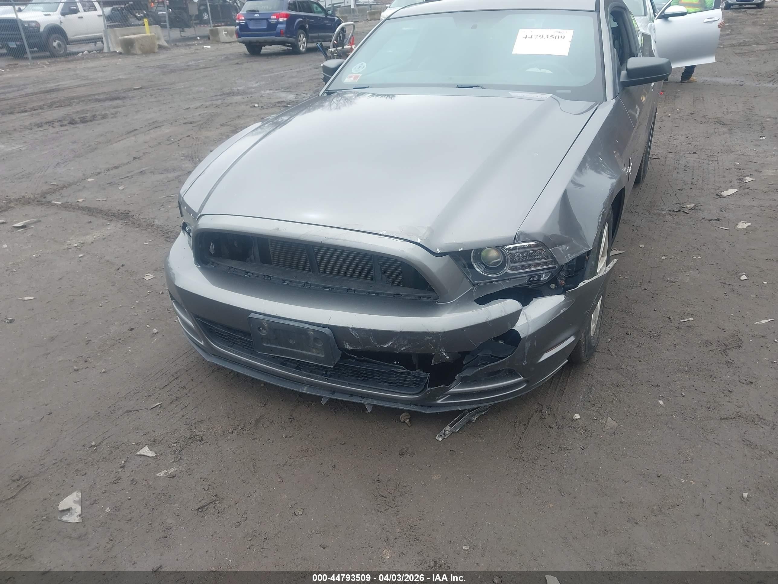 2014 Ford Mustang V6 Gray vin: 1ZVBP8AM5E5276170