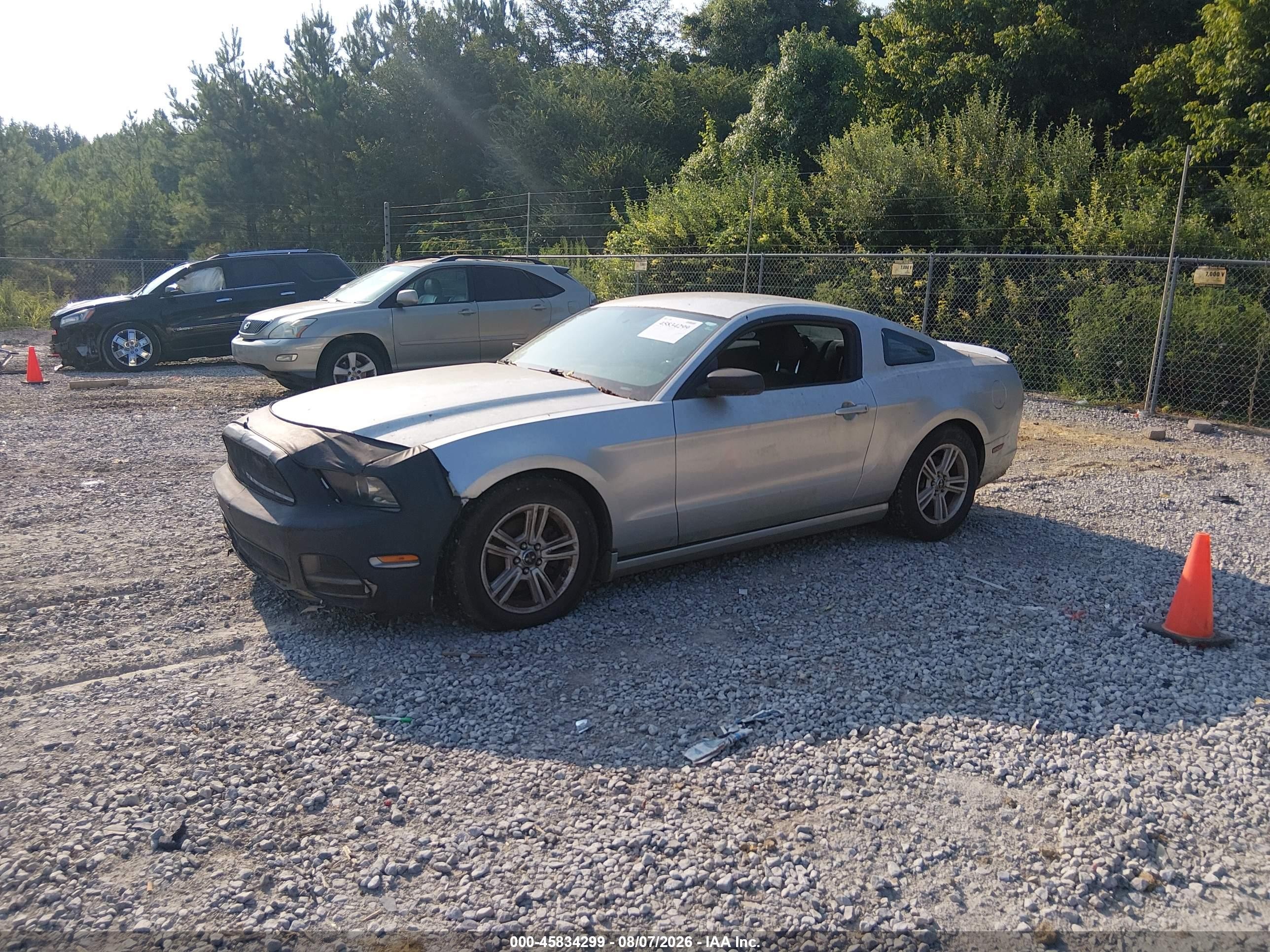 2014 Ford Mustang V6 Silver vin: 1ZVBP8AM5E5276346