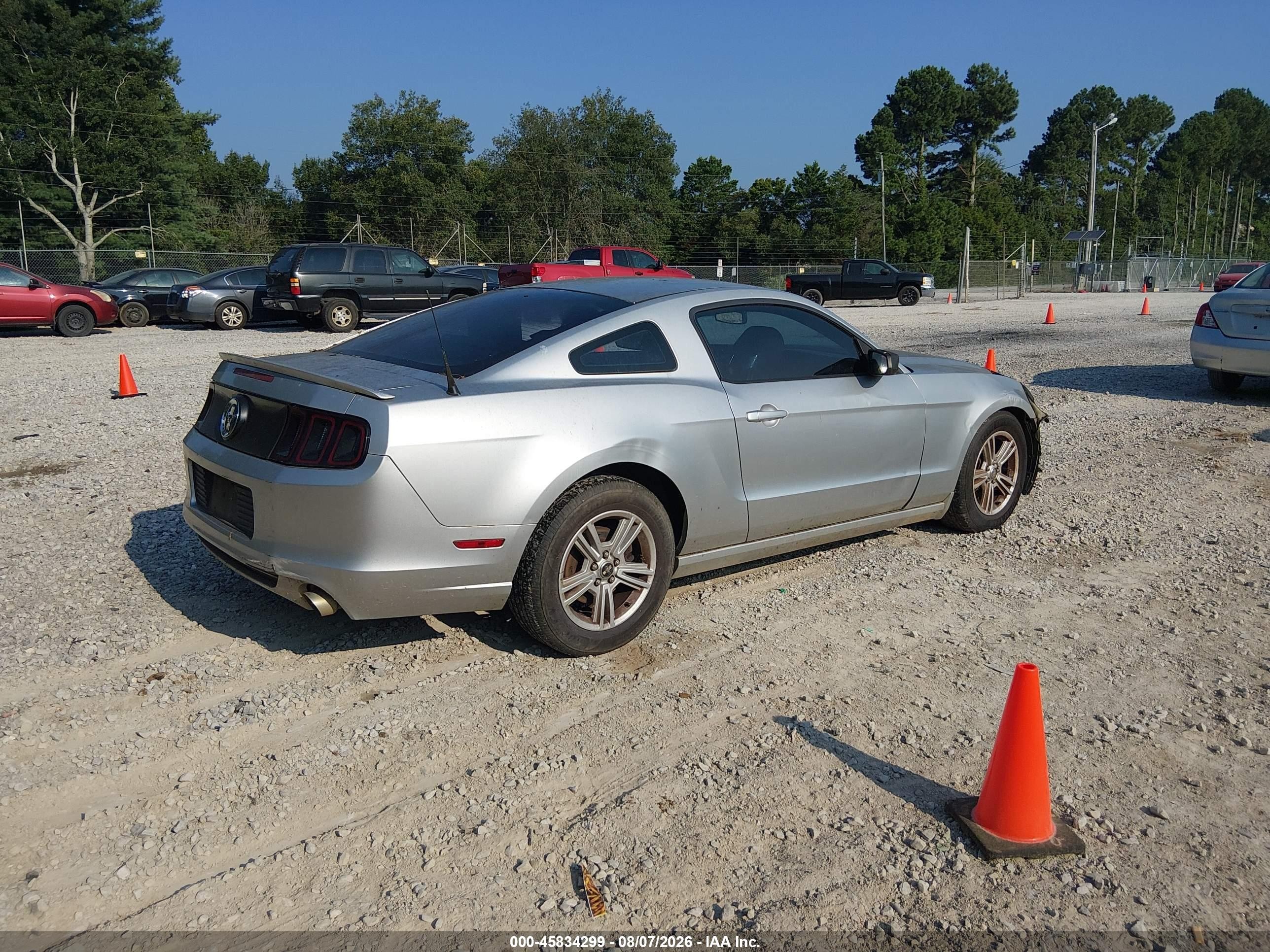2014 Ford Mustang V6 Silver vin: 1ZVBP8AM5E5276346