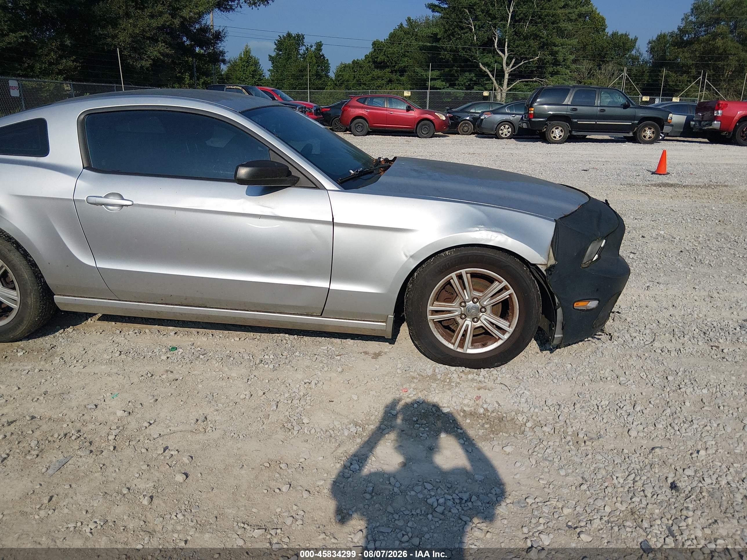 2014 Ford Mustang V6 Silver vin: 1ZVBP8AM5E5276346