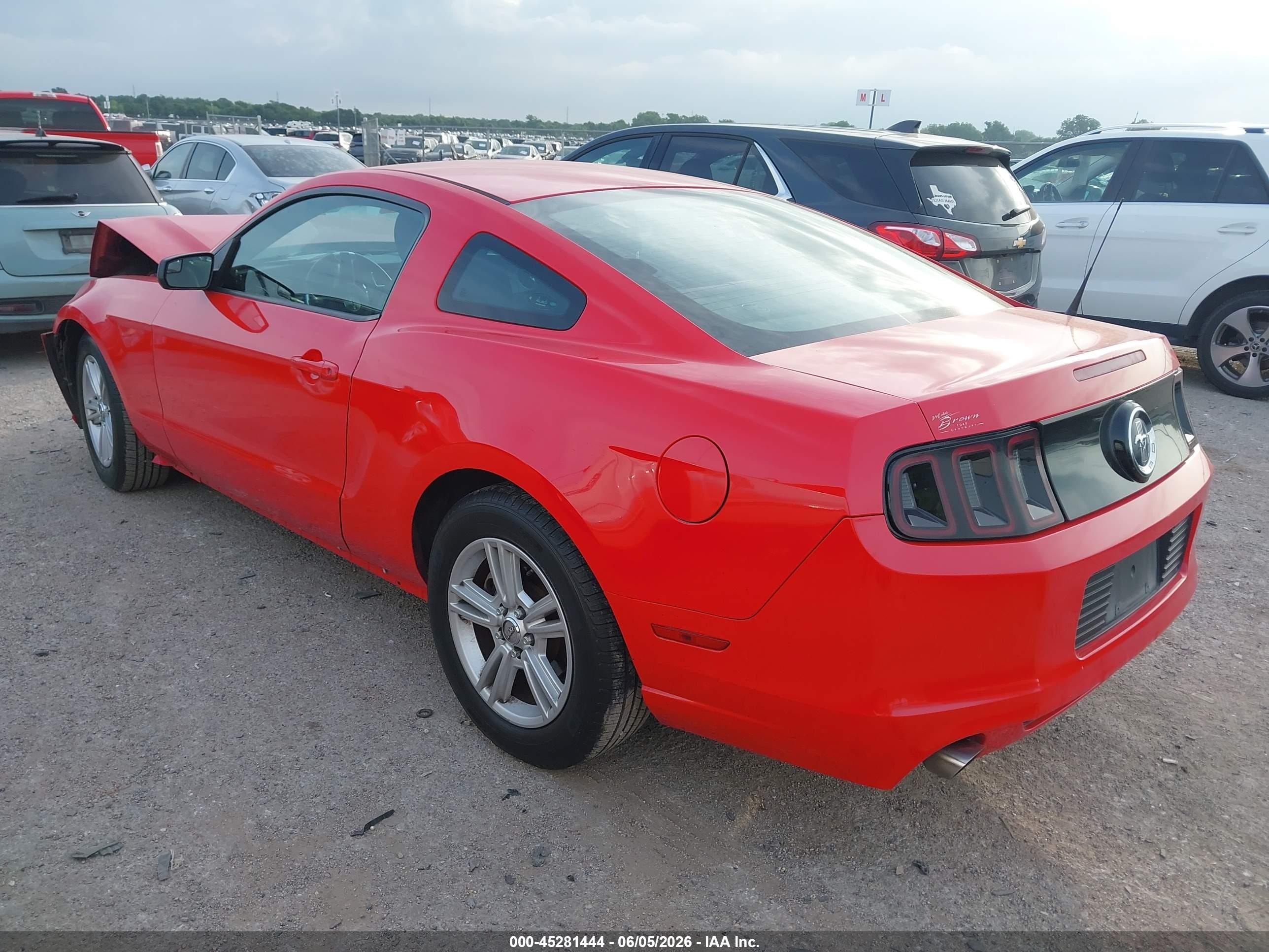 2014 Ford Mustang V6 Красный vin: 1ZVBP8AM5E5301553