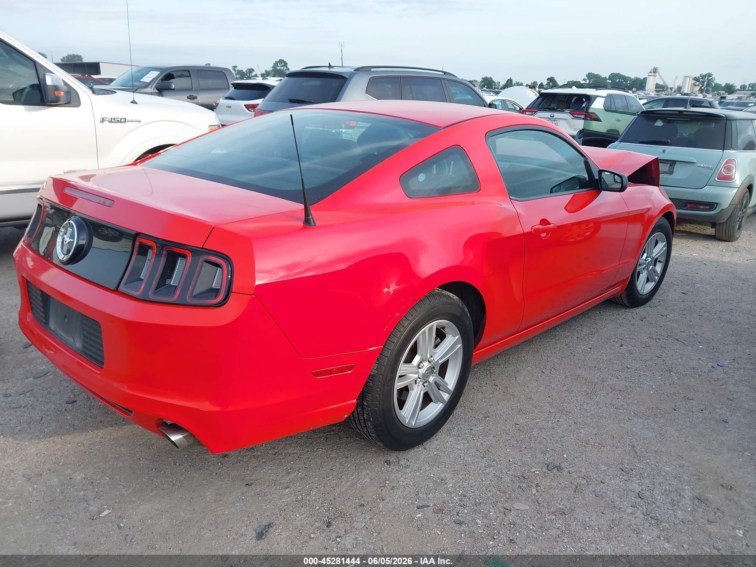 2014 Ford Mustang V6 Красный vin: 1ZVBP8AM5E5301553