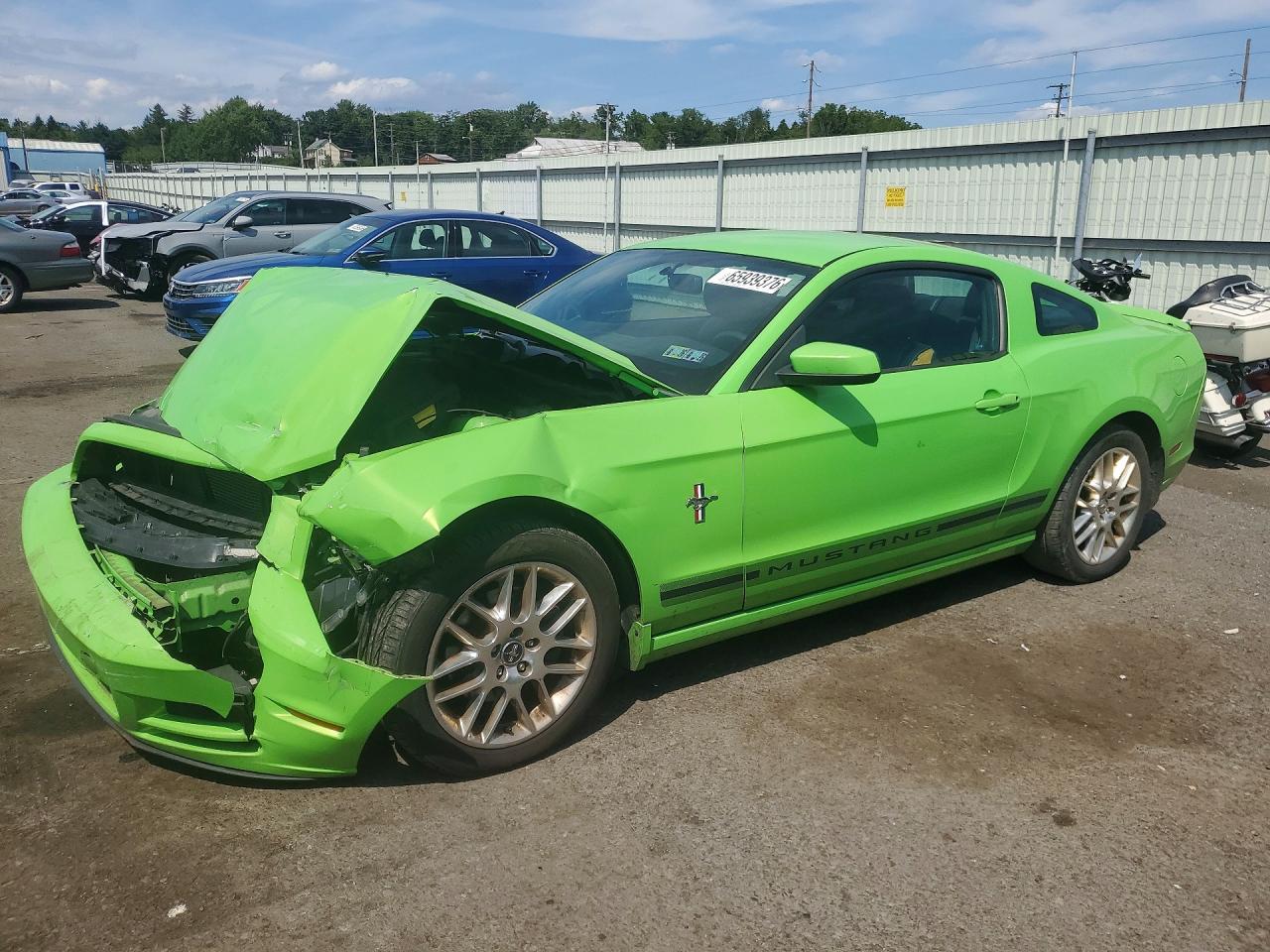 2014 Ford Mustang Green vin: 1ZVBP8AM5E5318224