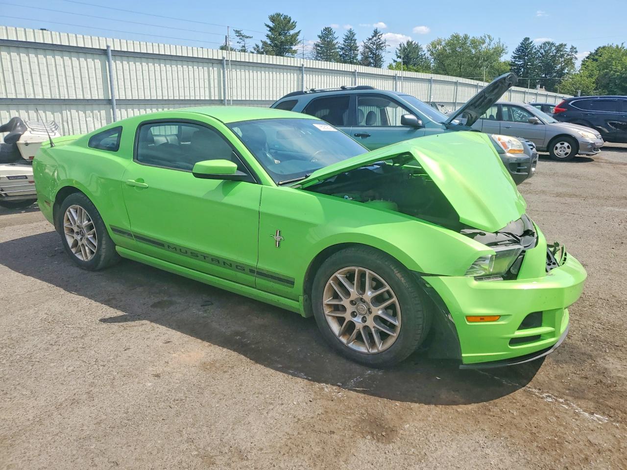 2014 Ford Mustang Green vin: 1ZVBP8AM5E5318224