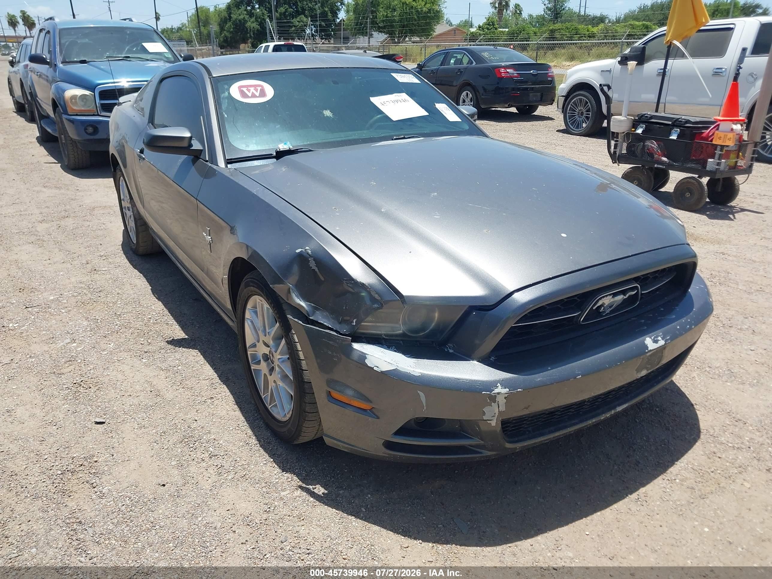 2014 Ford Mustang V6 Premium Gray vin: 1ZVBP8AM5E5319101