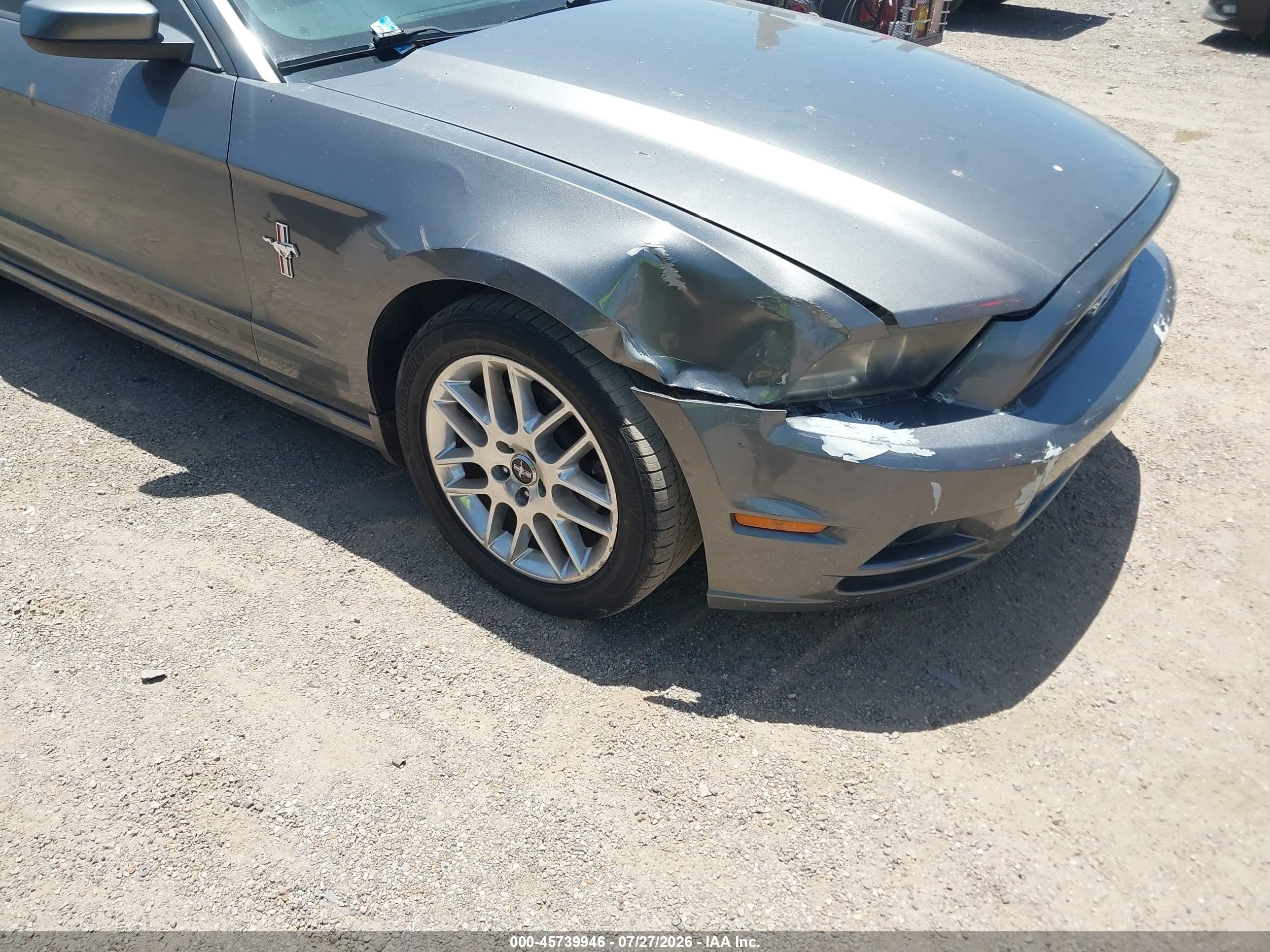 2014 Ford Mustang V6 Premium Gray vin: 1ZVBP8AM5E5319101