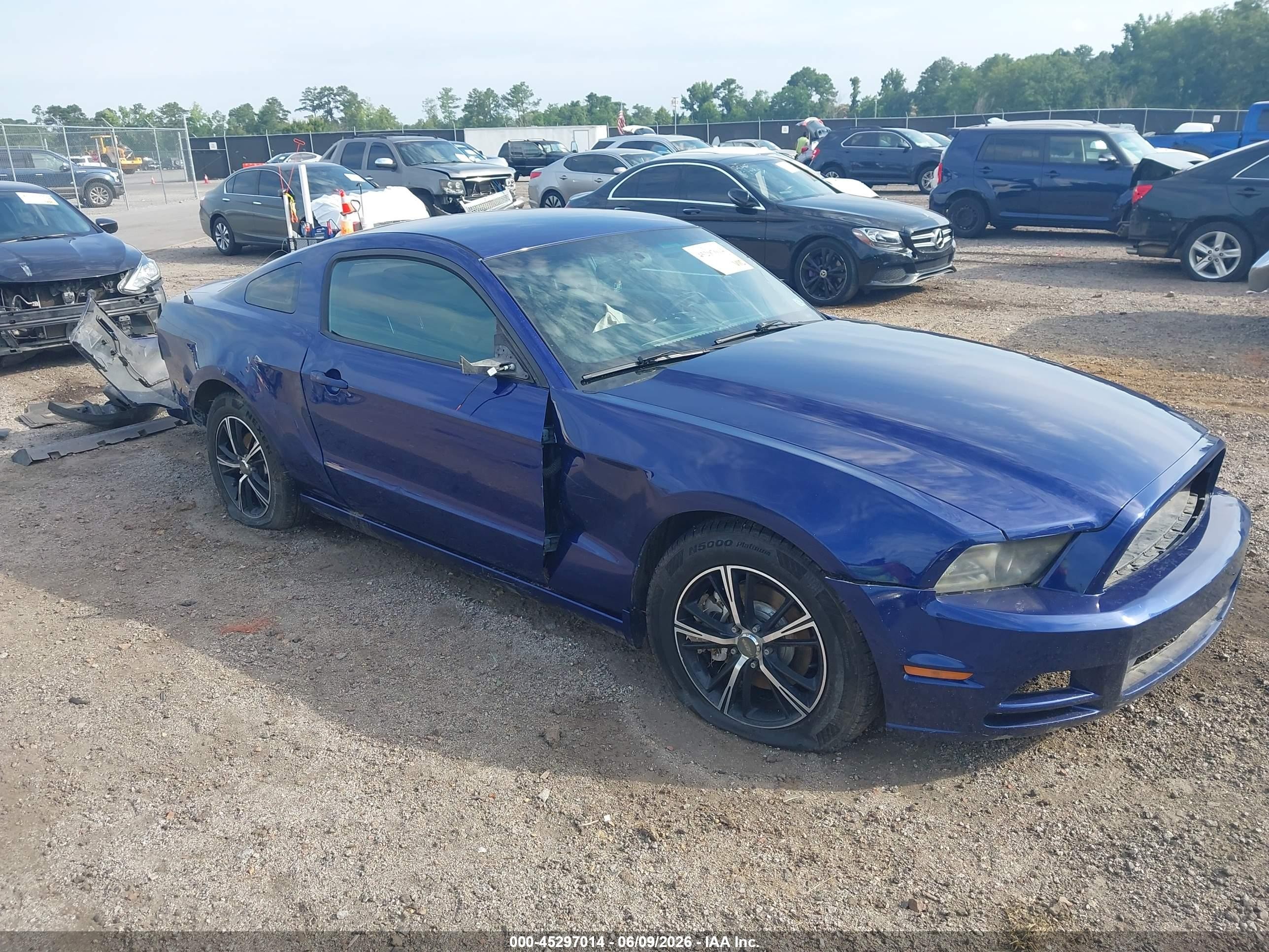 2014 Ford Mustang V6 Dark Blue vin: 1ZVBP8AM5E5332821