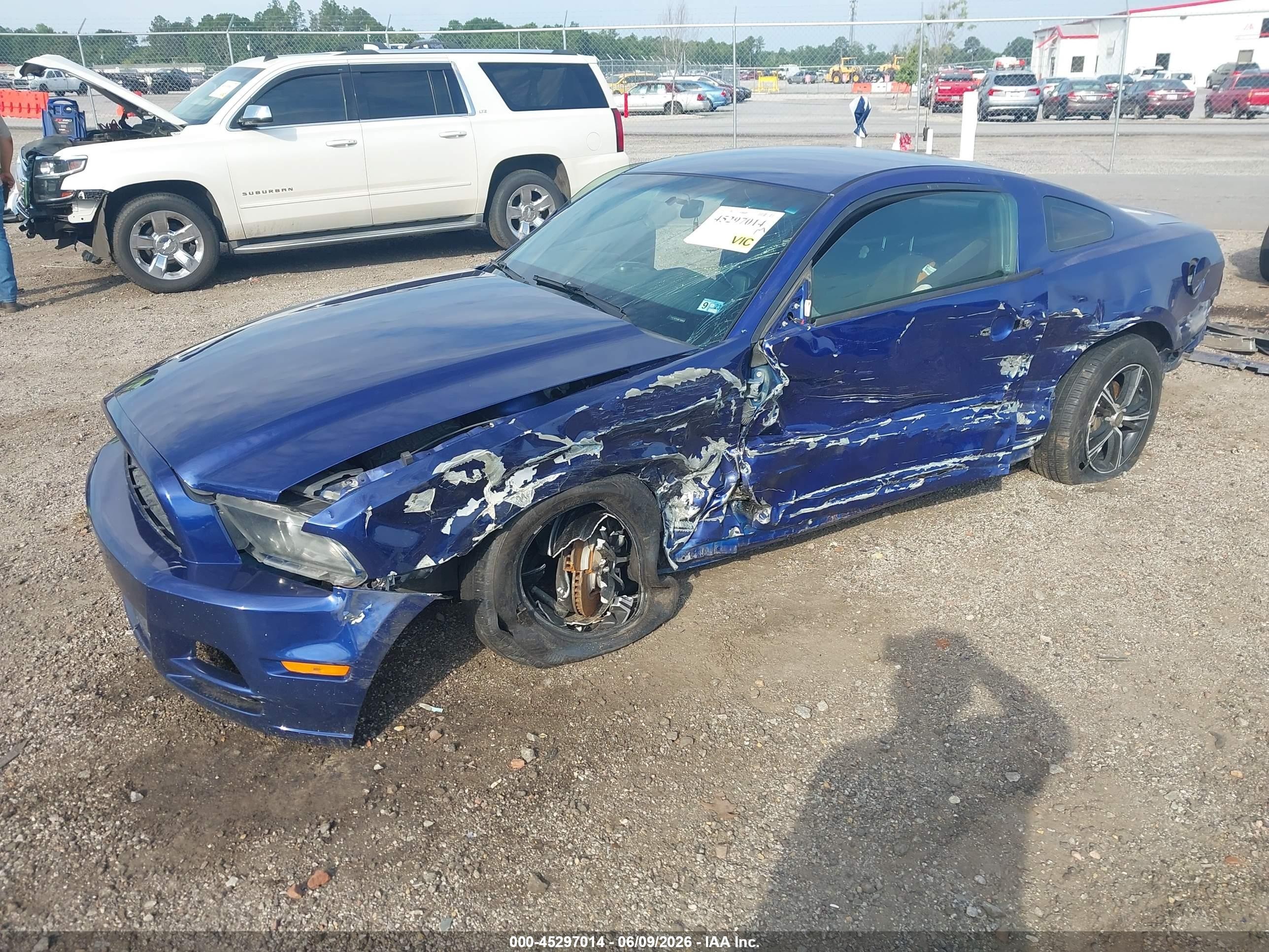 2014 Ford Mustang V6 Dark Blue vin: 1ZVBP8AM5E5332821