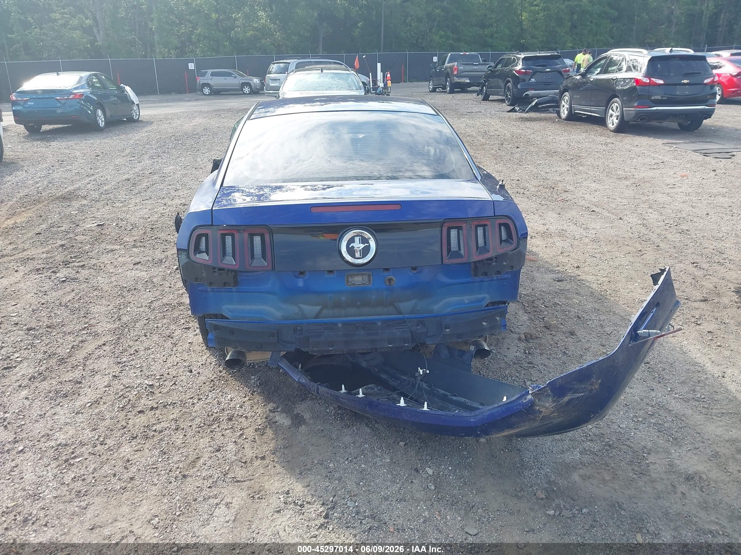 2014 Ford Mustang V6 Dark Blue vin: 1ZVBP8AM5E5332821
