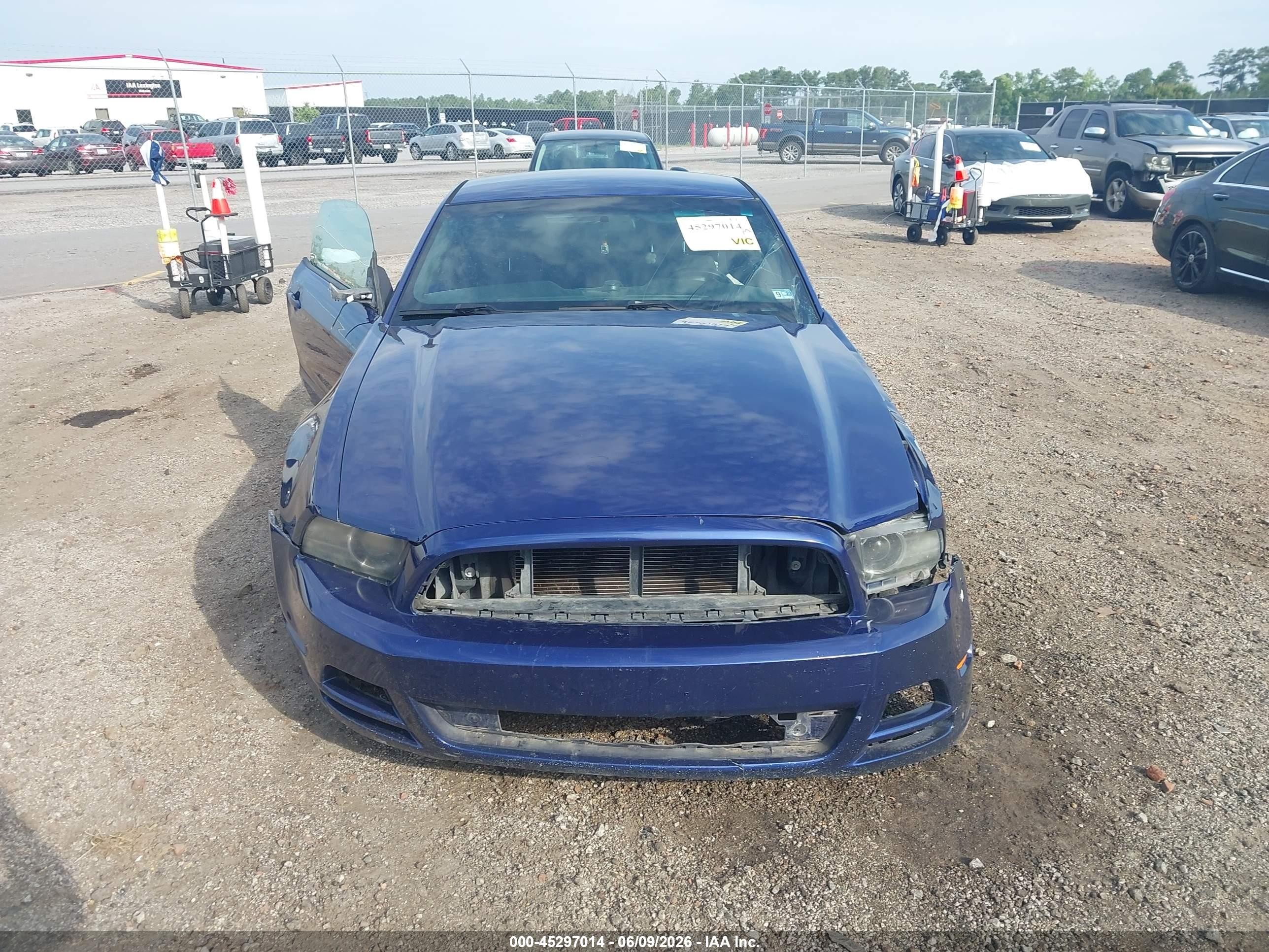 2014 Ford Mustang V6 Dark Blue vin: 1ZVBP8AM5E5332821