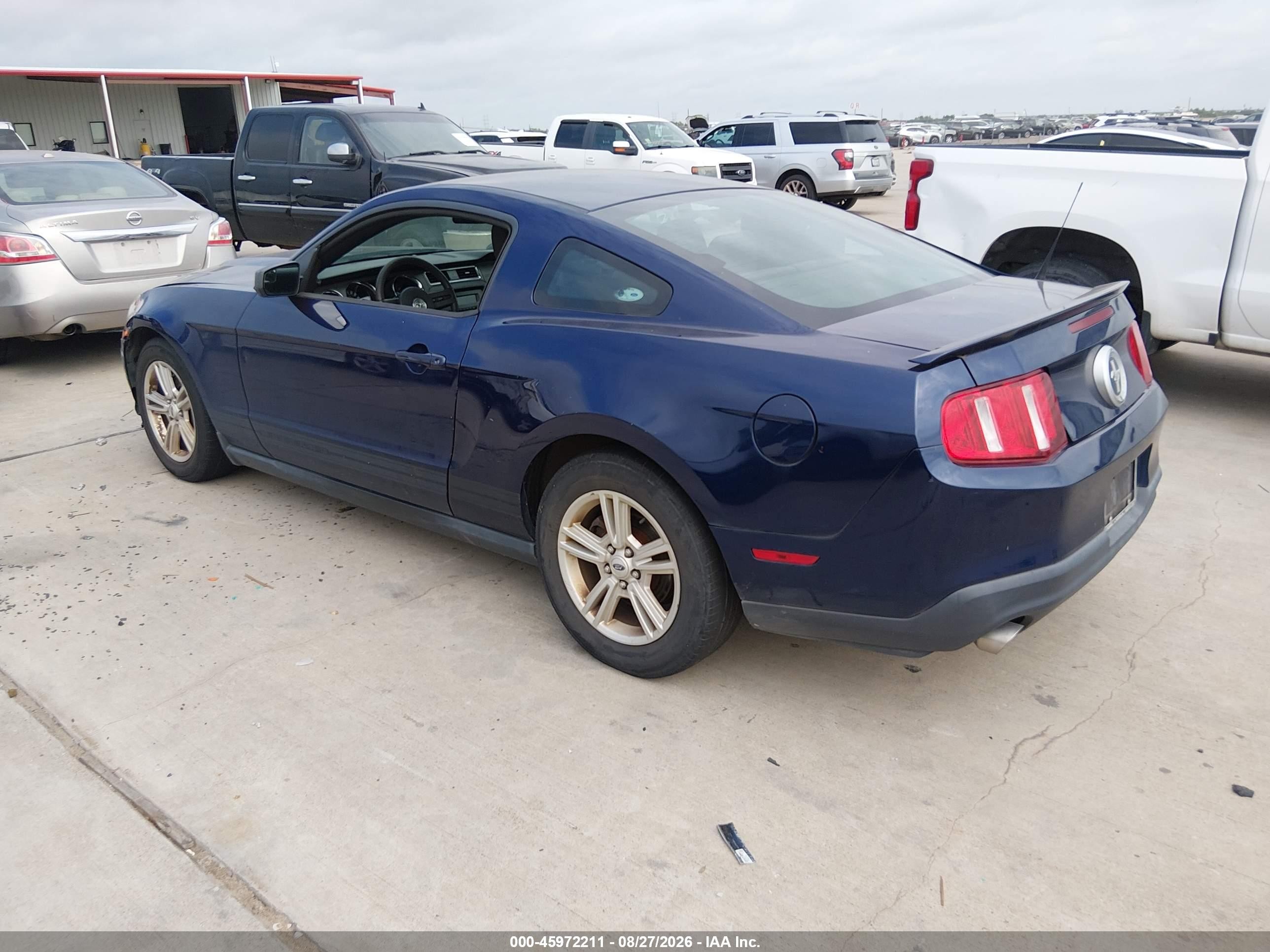 2011 Ford Mustang V6 Blue vin: 1ZVBP8AM6B5152792
