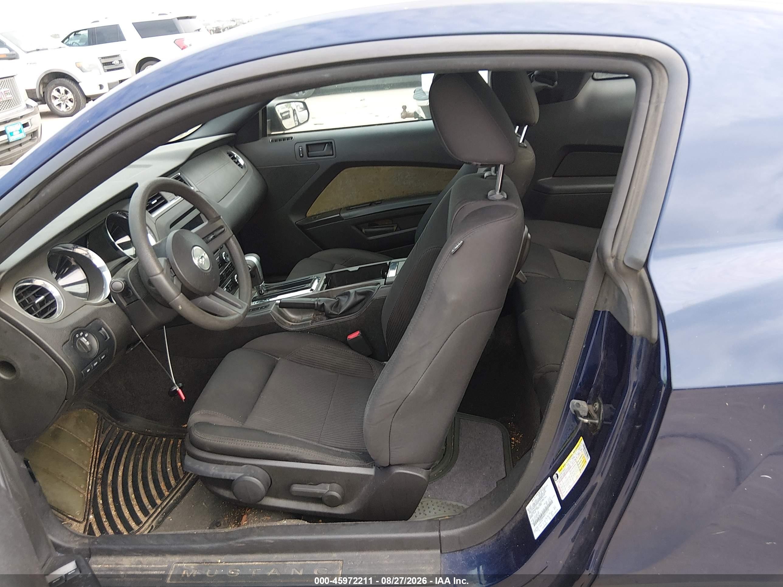 2011 Ford Mustang V6 Blue vin: 1ZVBP8AM6B5152792
