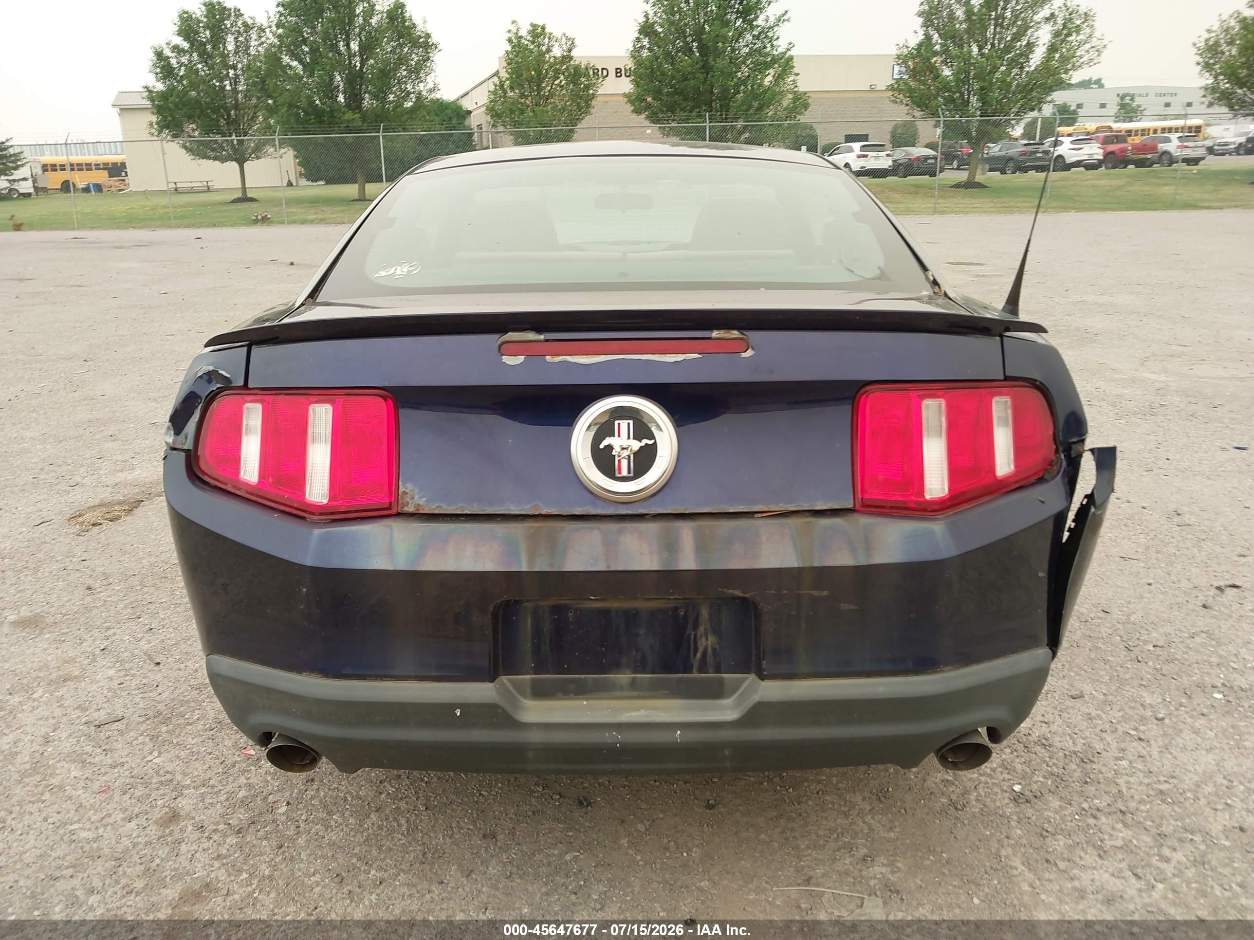 2011 Ford Mustang V6 Blue vin: 1ZVBP8AM6B5157216